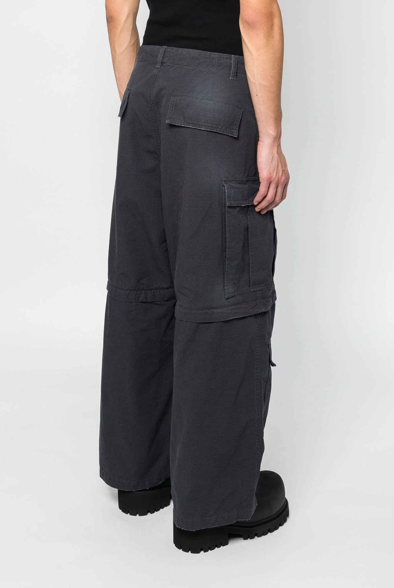 Balenciaga Large Cargo Pants in Grey - Image 3