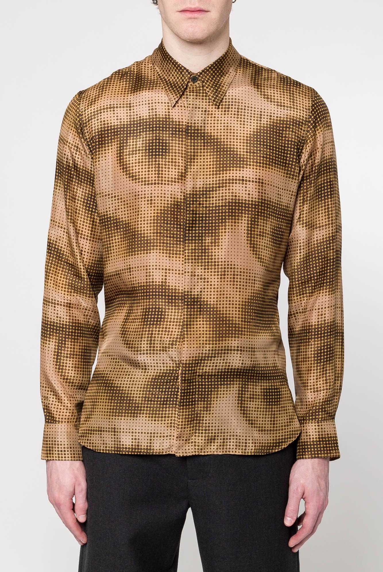 Dries Van Noten Carvies Printed Silk Shirt
