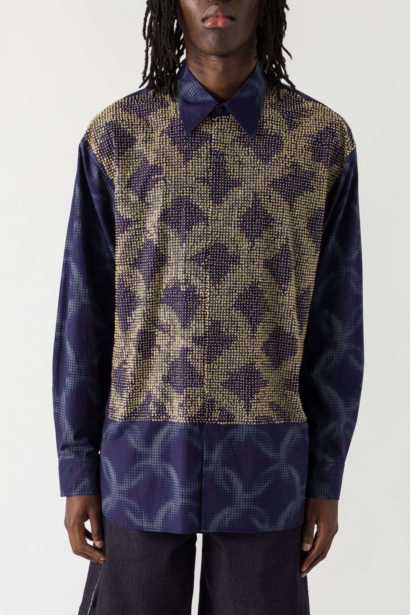 Dries Van Noten Croom Embroidered Printed Shirt