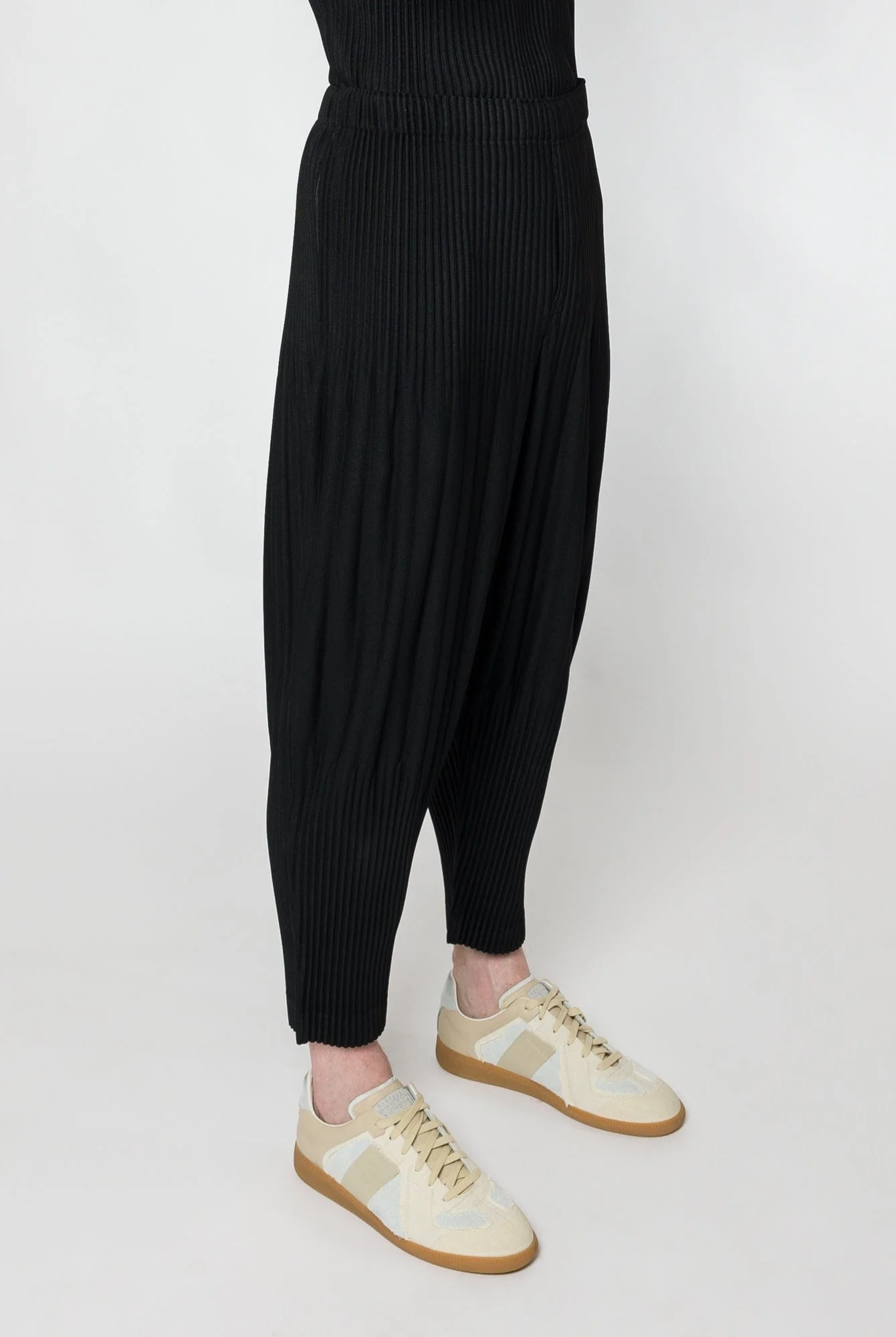 Homme Plissé Issey Miyake Basics Joggers in Black - Image 2