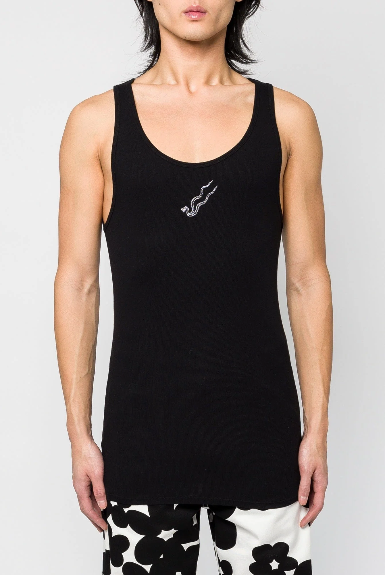 Lu'u Dan Unisex Logo Tank Top in Black