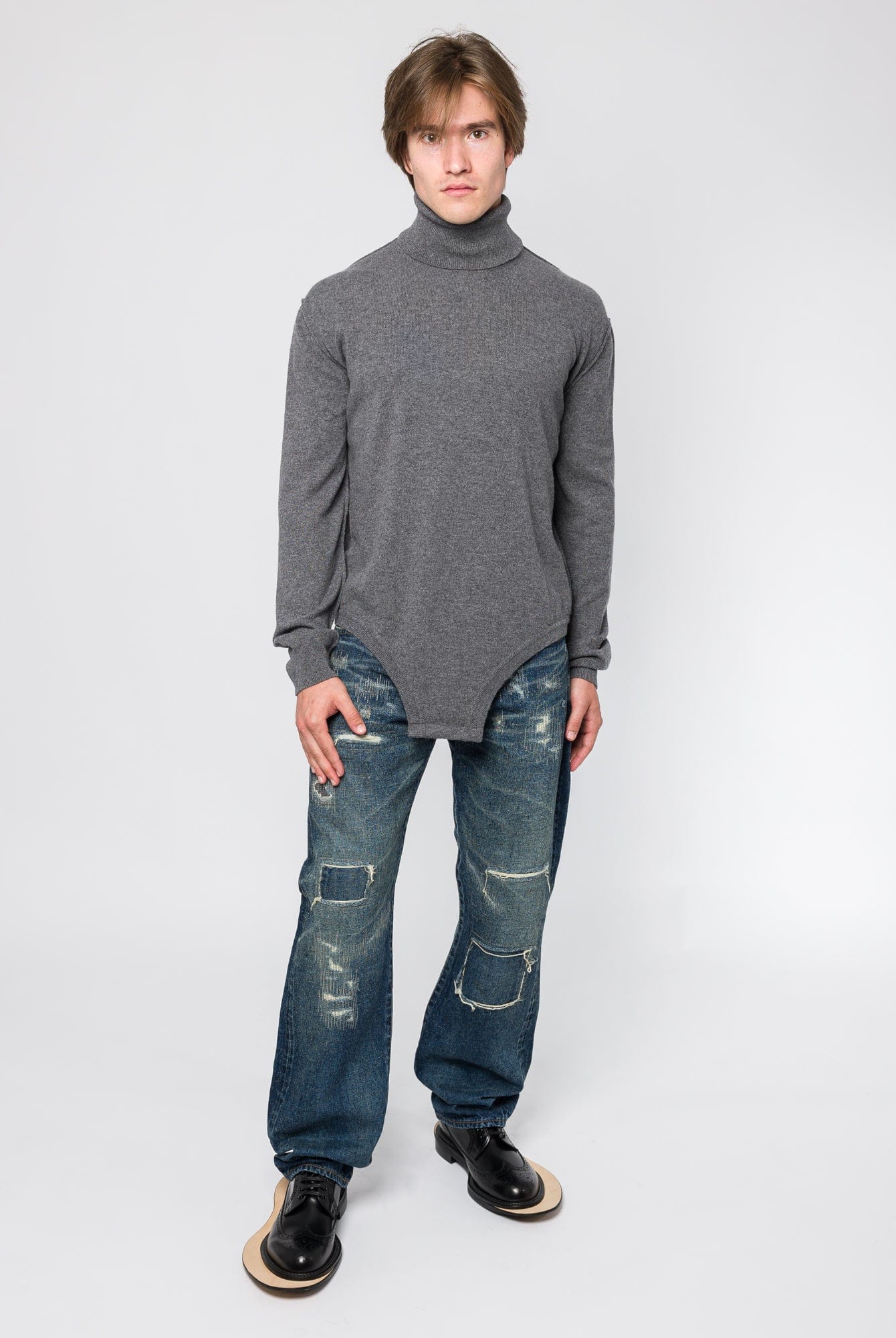 Maison Margiela  Body Sweater in Grey - Image 4