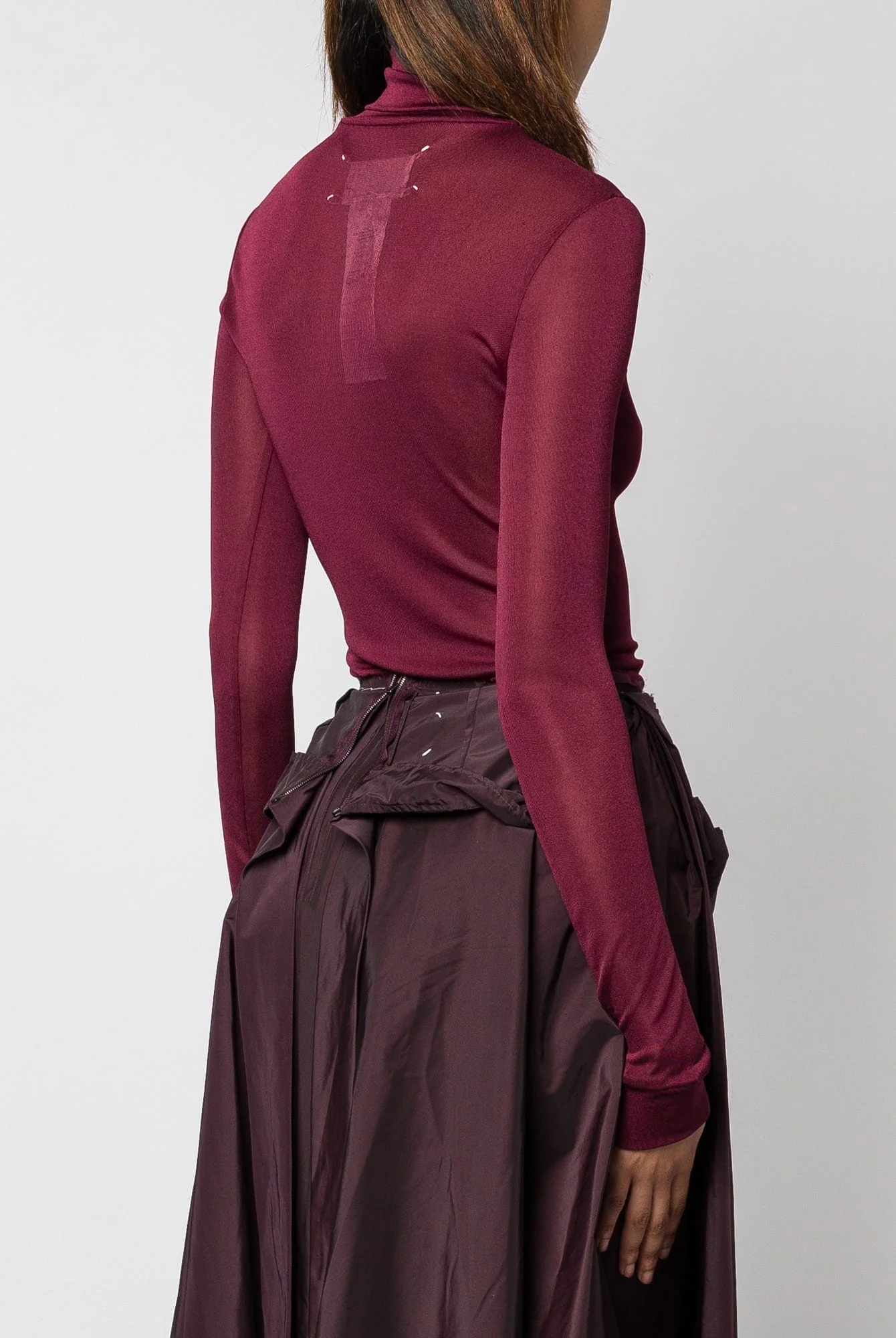 Maison Margiela Bodysuit in Burgundy - Image 3