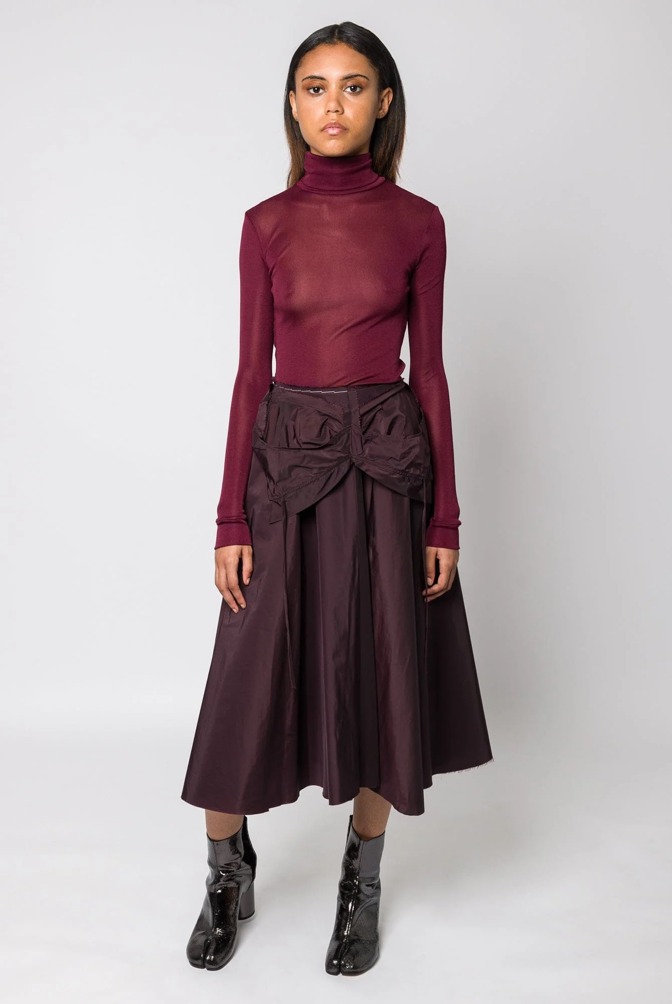 Maison Margiela Bodysuit in Burgundy - Image 4