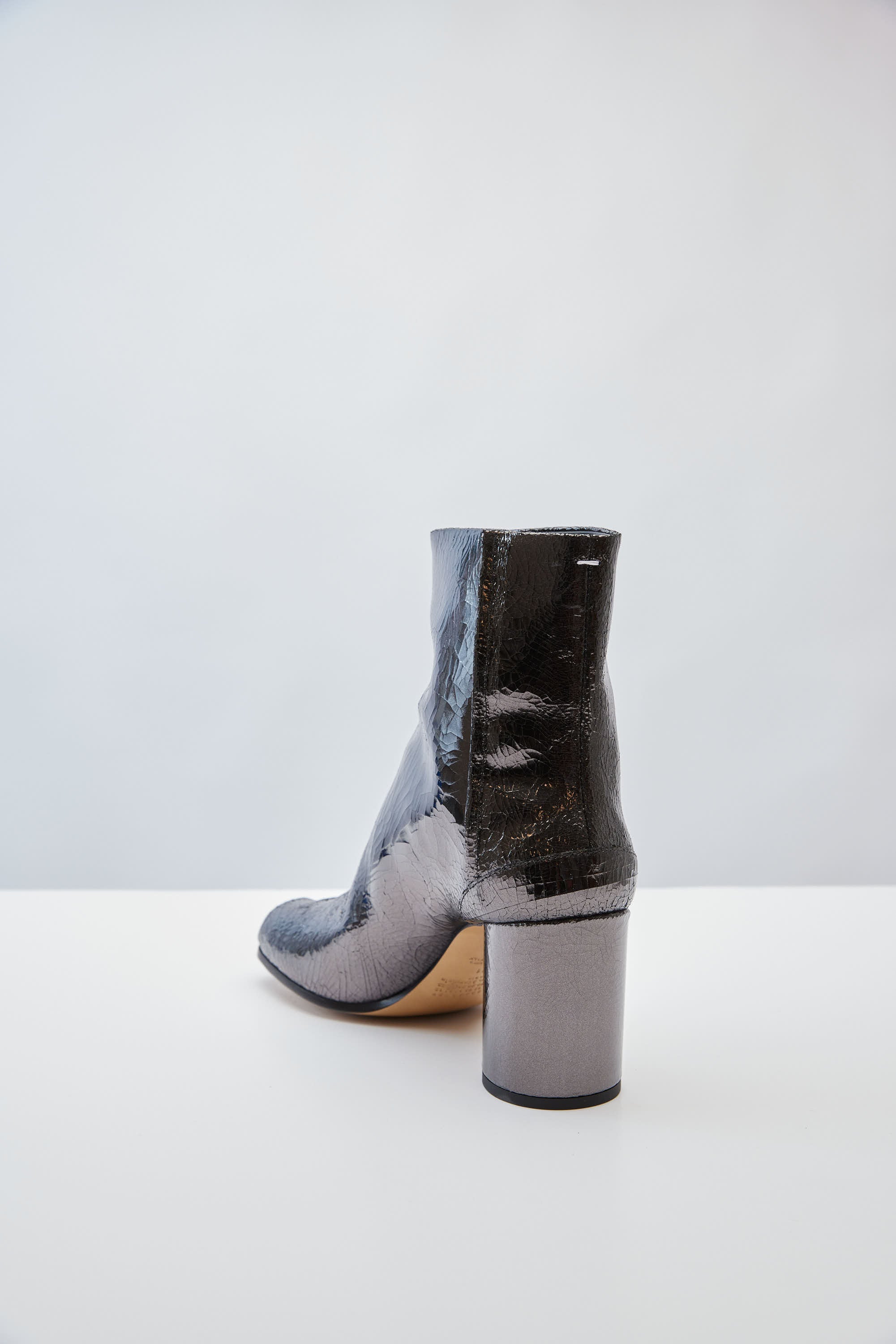 Maison Margiela Tabi Ankle Boots in Crackle Patent - Image 4