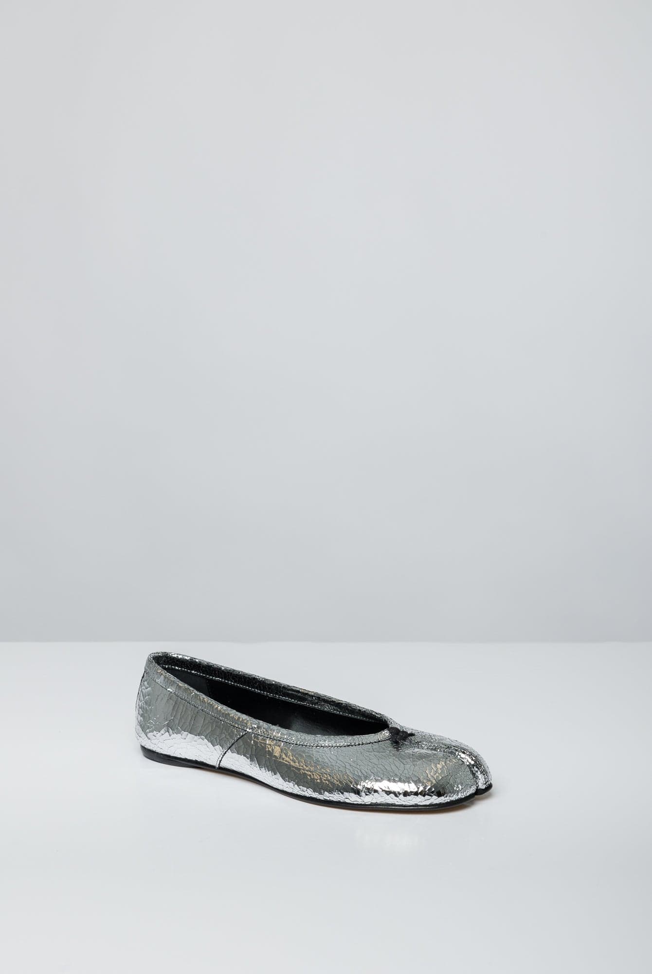 Maison Margiela Tabi Ballerina in Silver - Image 2