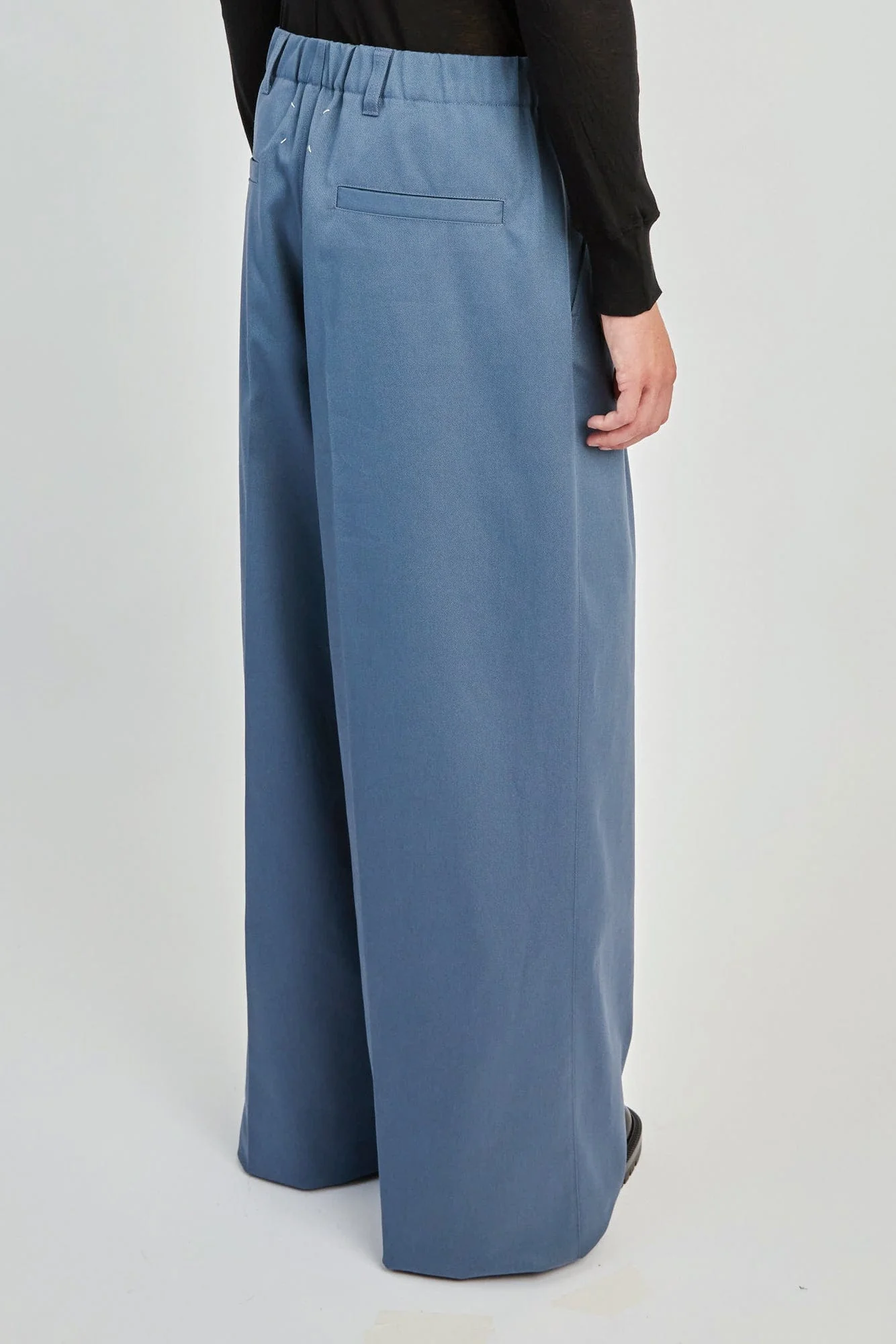 Maison Margiela Tailored Pants in Light Blue - Image 3