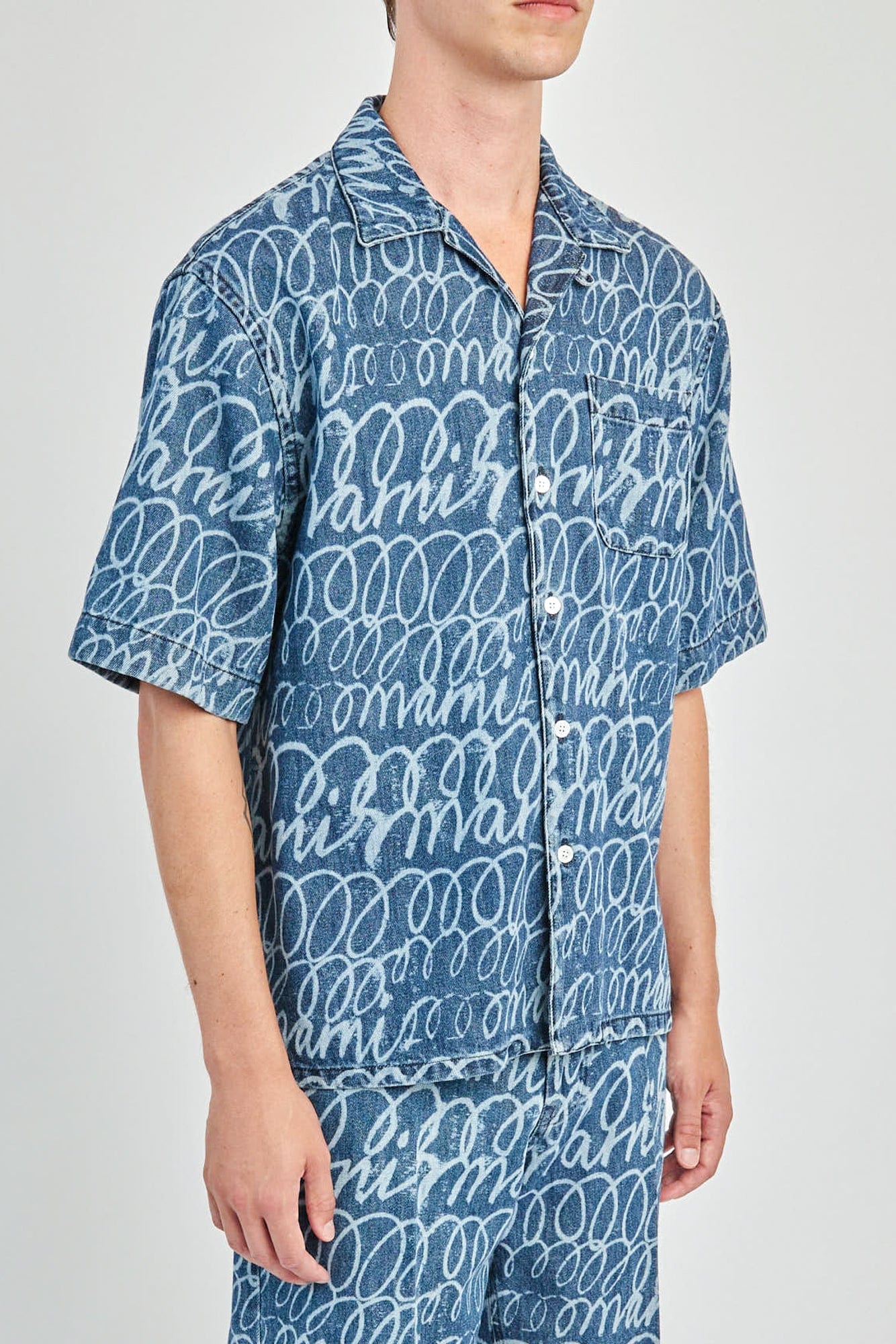Marni All Over Scribble Denim Shirt - Image 2