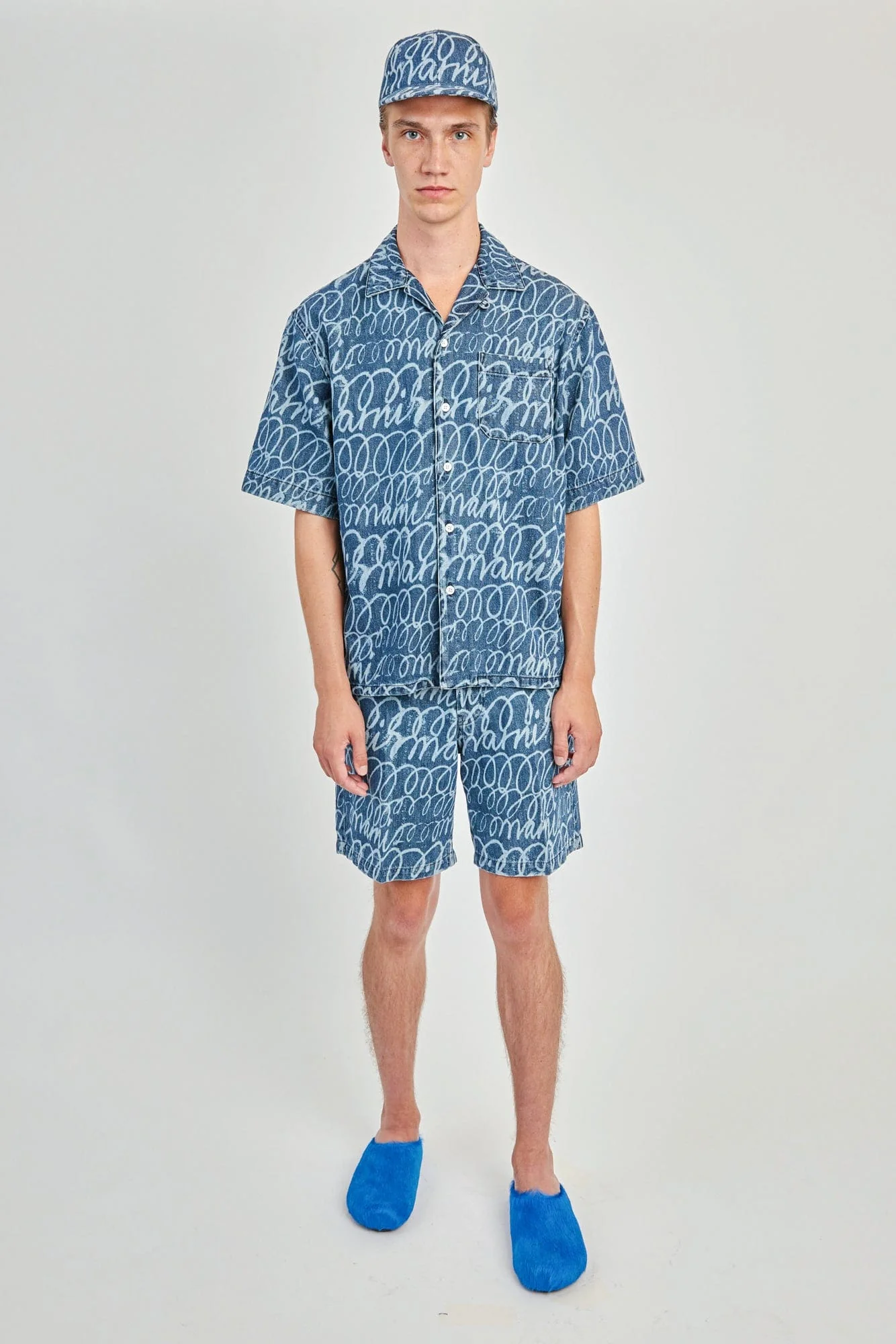 Marni All Over Scribble Denim Shirt - Image 4