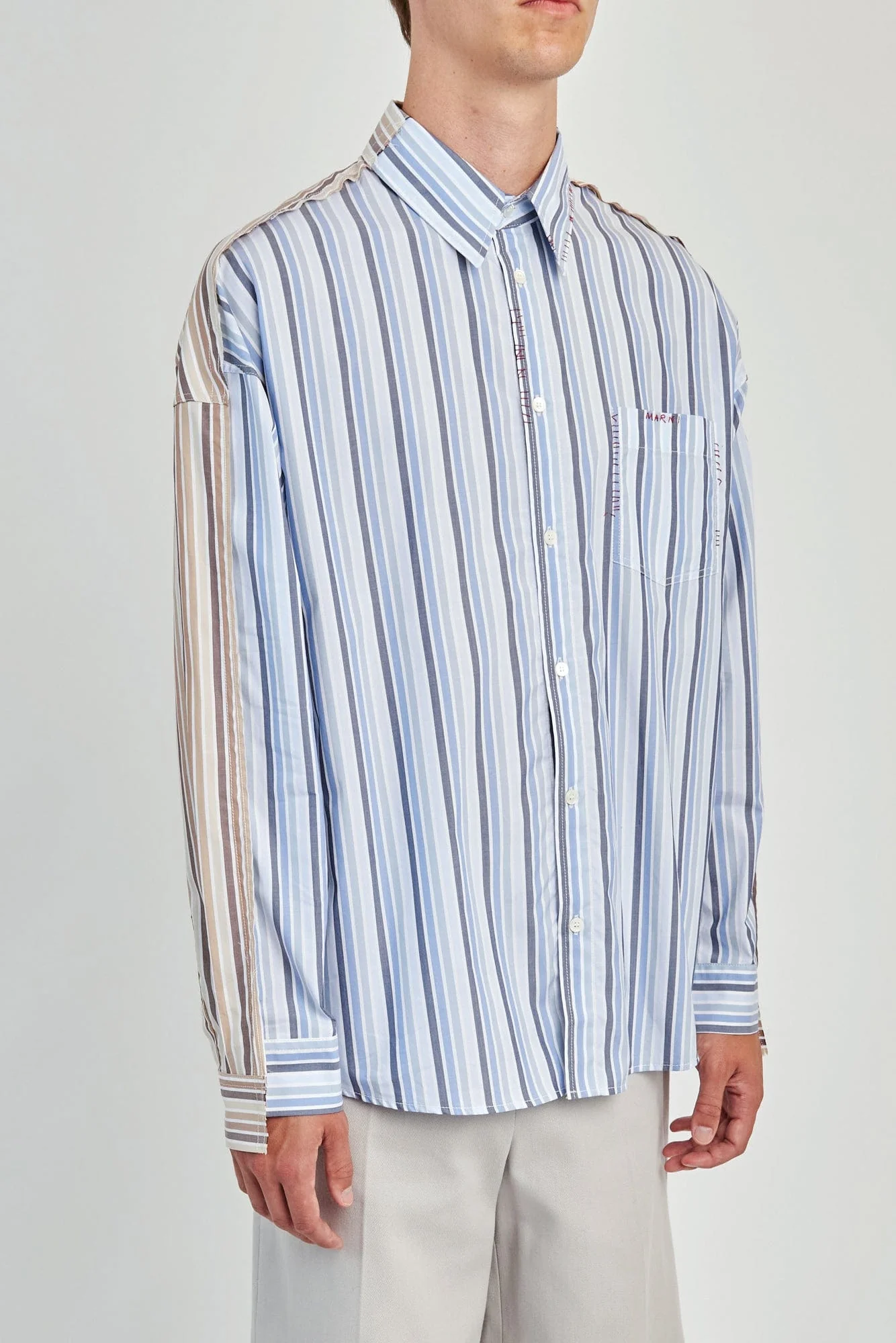Marni Button Down Combo Shirt - Image 2