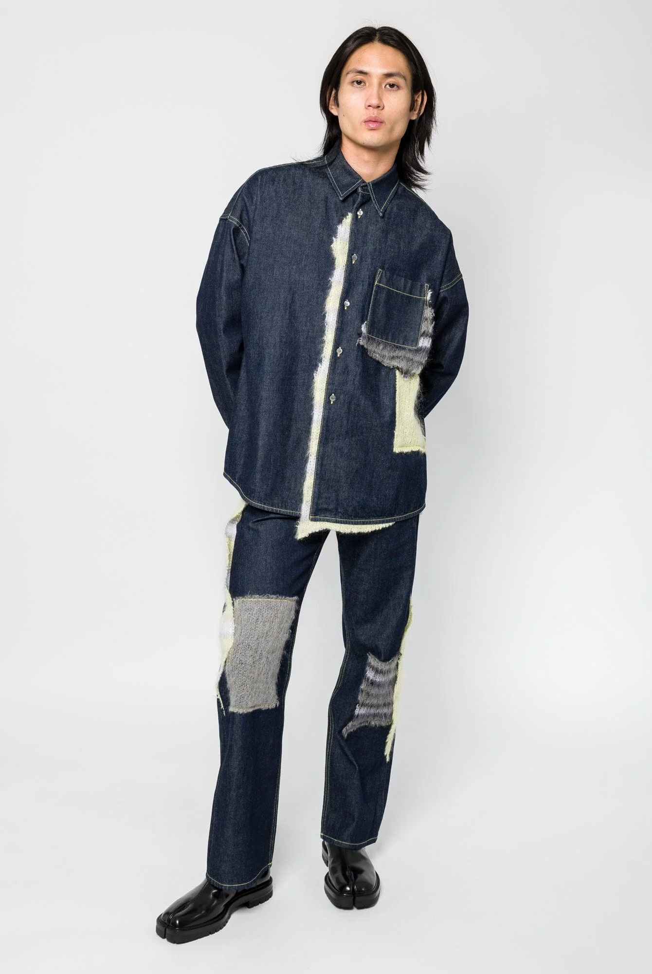 Marni Mixed Denim Trouser - Image 4