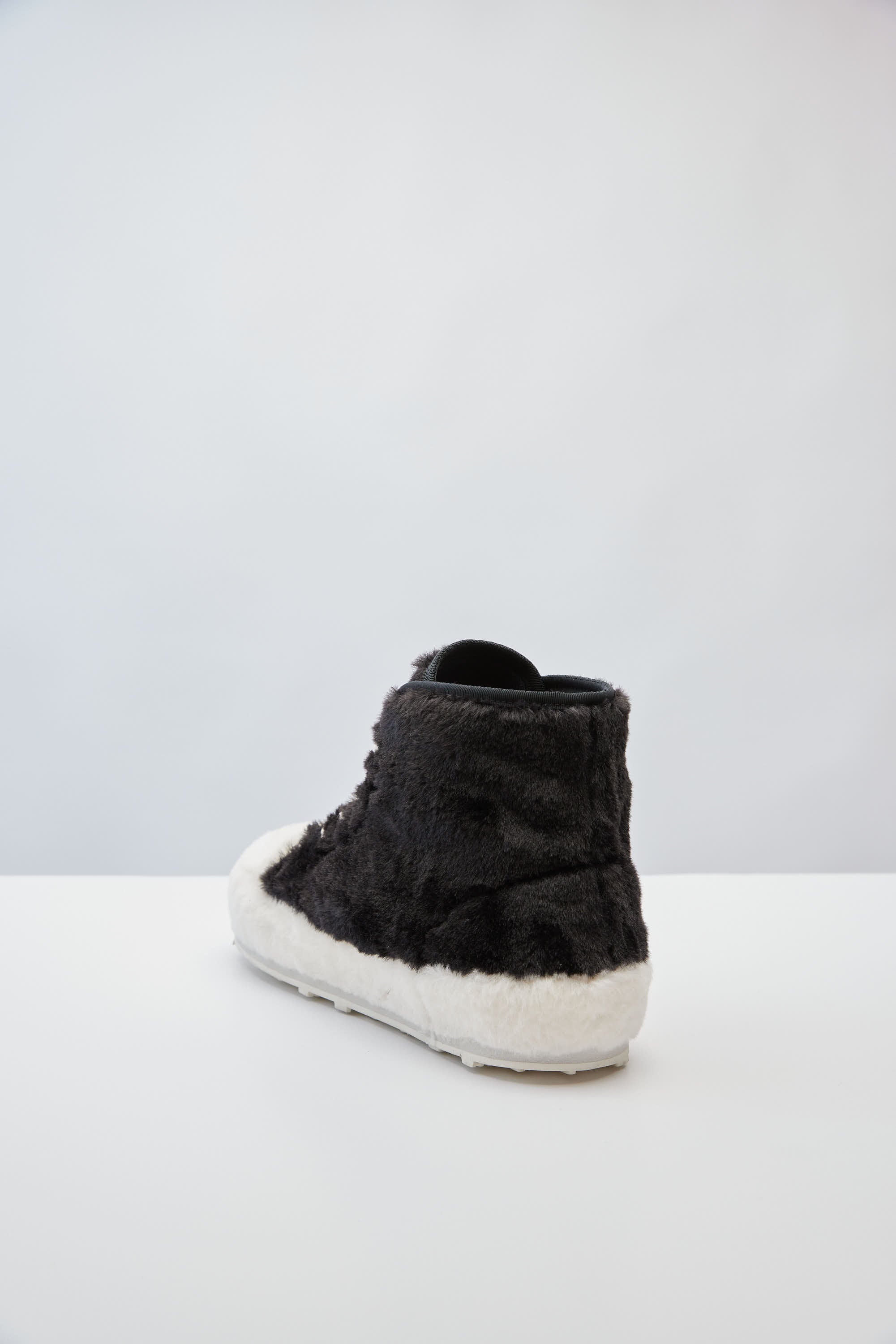 Marni Shearling Sneakers in Black - Image 4
