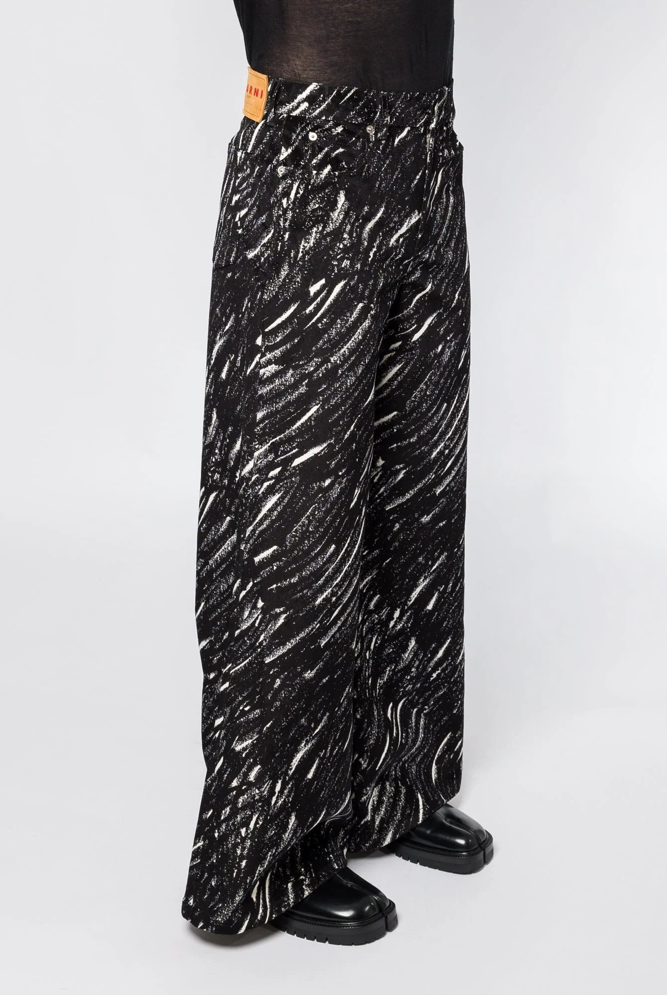 Marni Textured Print Trousers - Image 2