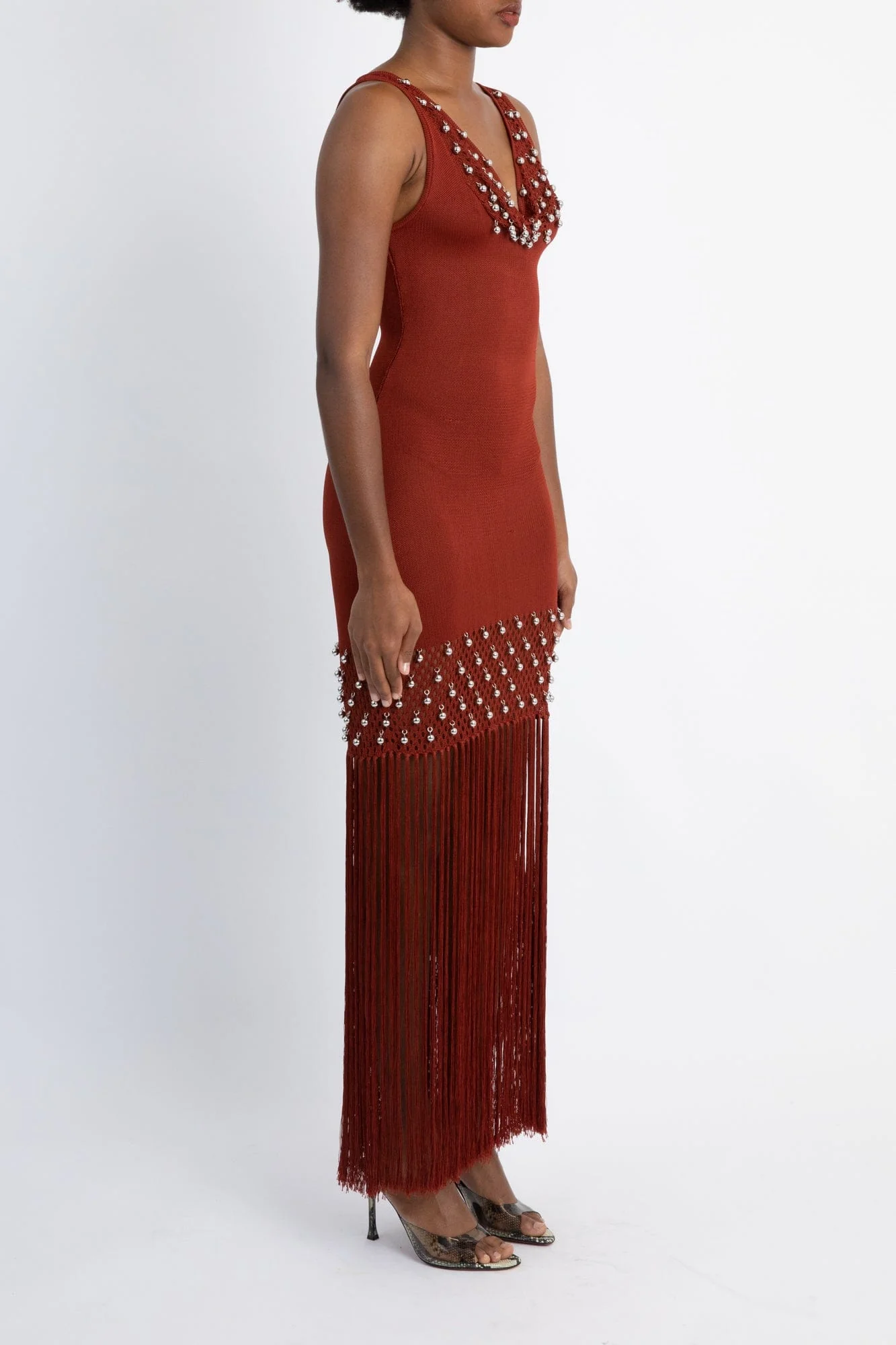 Rabanne Sunkiss Dress in Cherry - Image 2