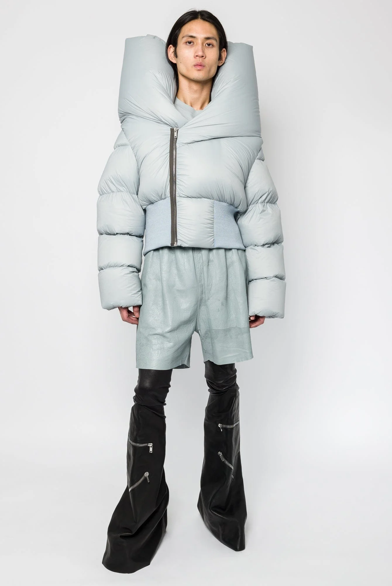 Rick Owens Anubis Jacket in Pale Blue - Image 4