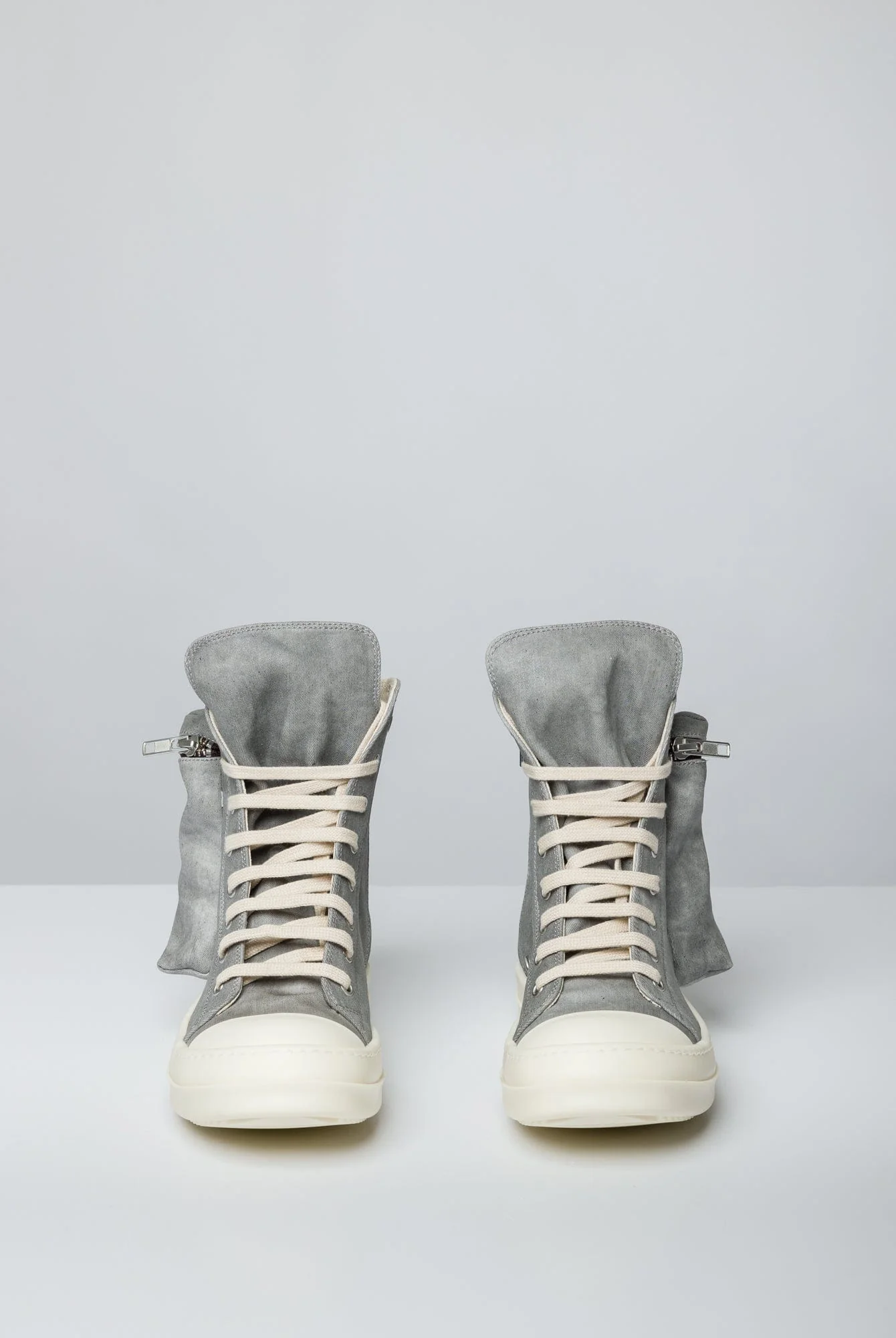 Rick Owens DRKSHDW Men's Cargo Sneaks in Pearl - Image 4