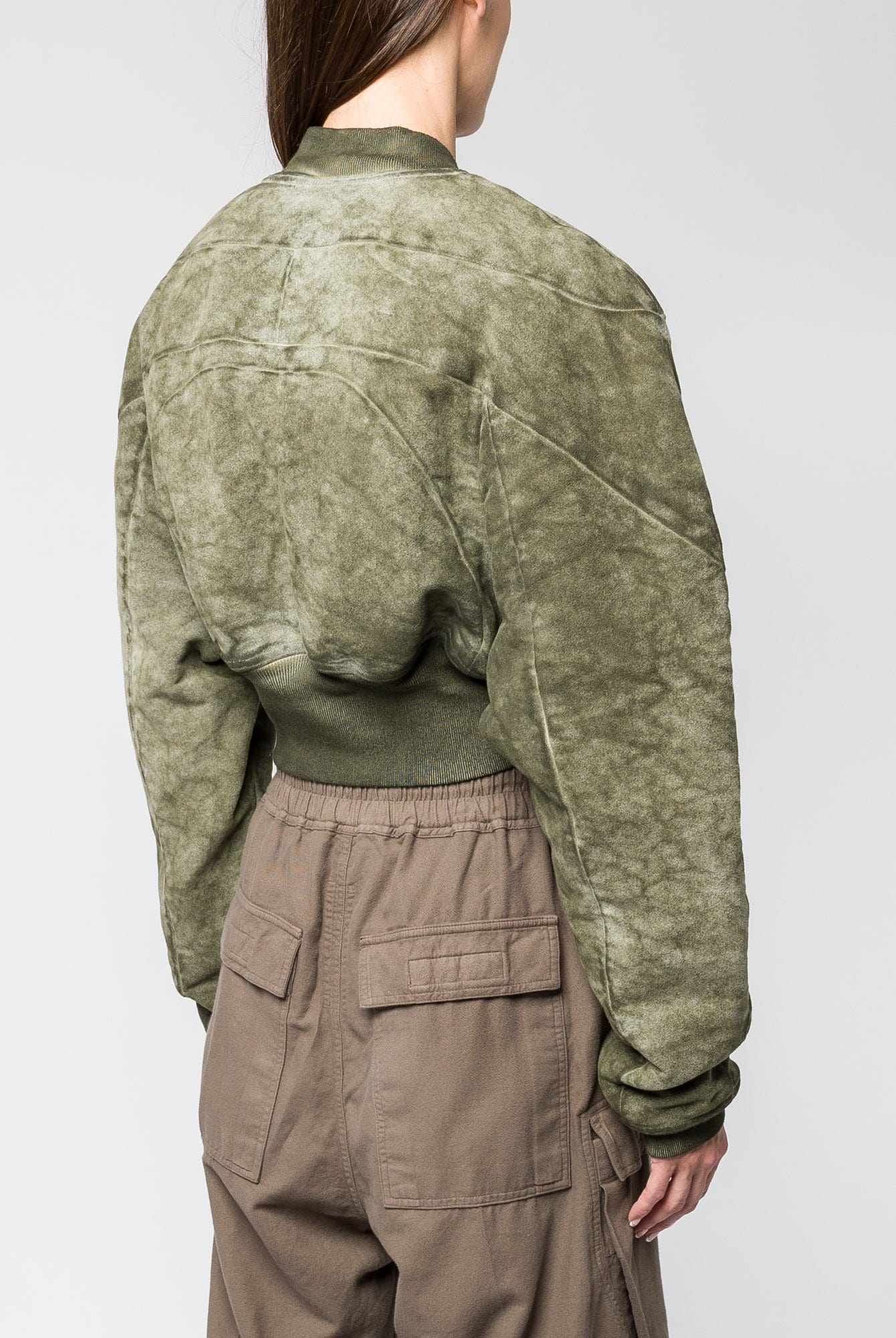 Rick Owens DRKSHDW Collage Bomber in Sage - Image 3