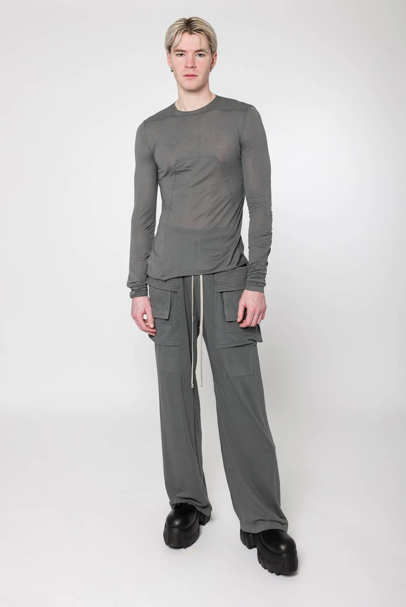 Rick Owens DRKSHDW Edfu Top in Stone - Image 4