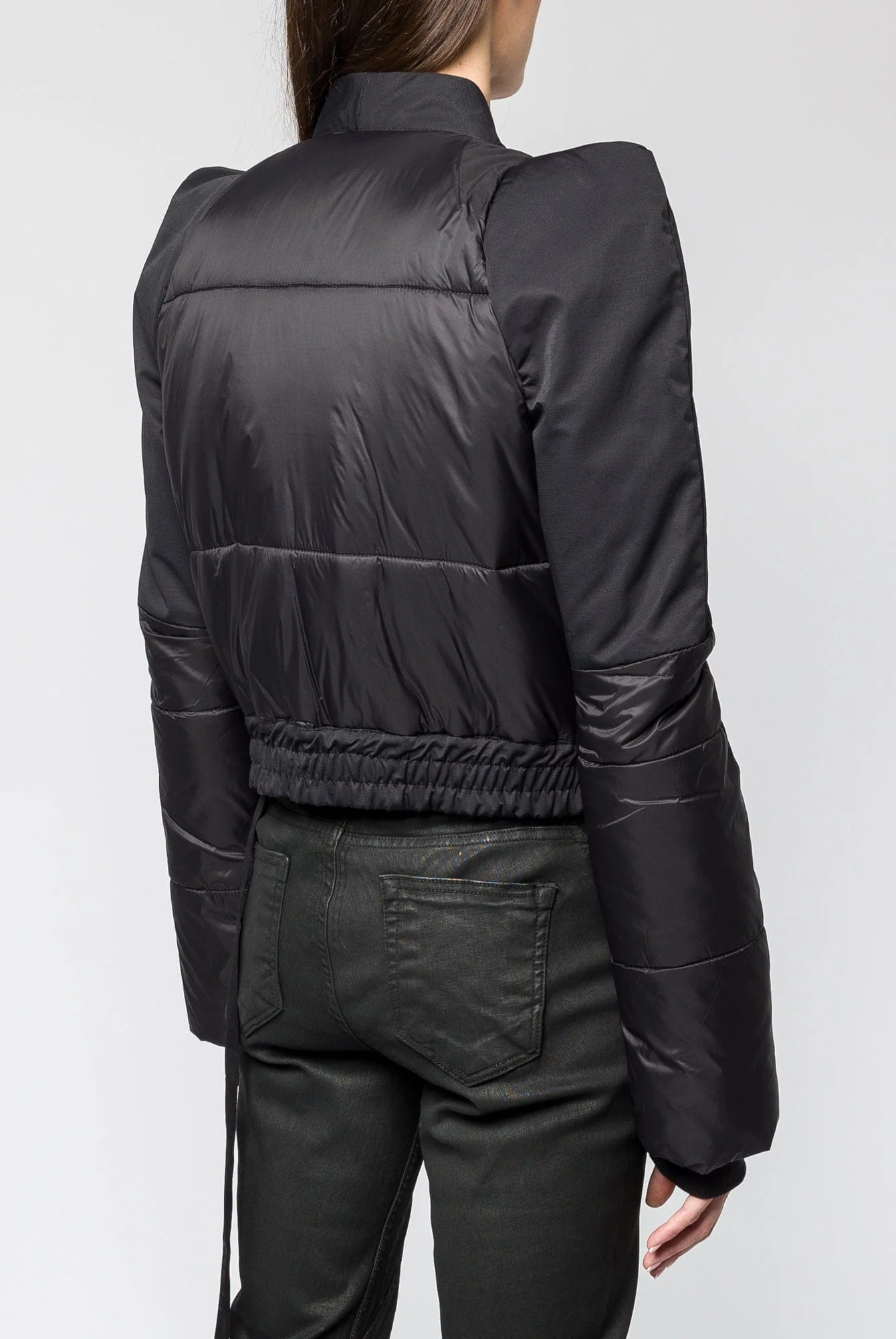 Rick Owens DRKSHDW Metro Bomber in Black - Image 3