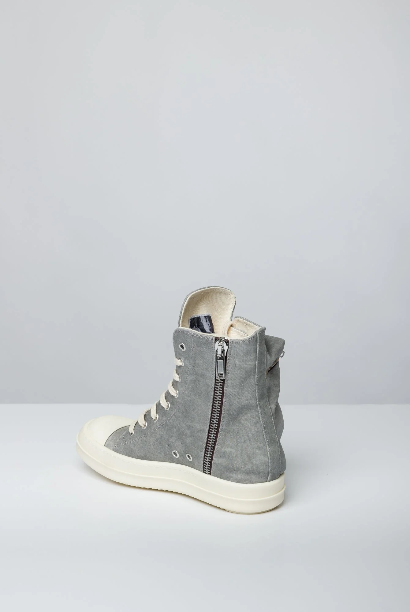 Rick Owens DRKSHDW Womens Cargo Sneaks in Pearl - Image 3