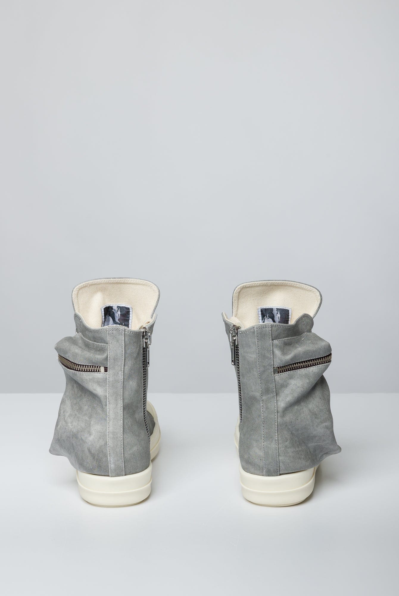 Rick Owens DRKSHDW Womens Cargo Sneaks in Pearl - Image 5