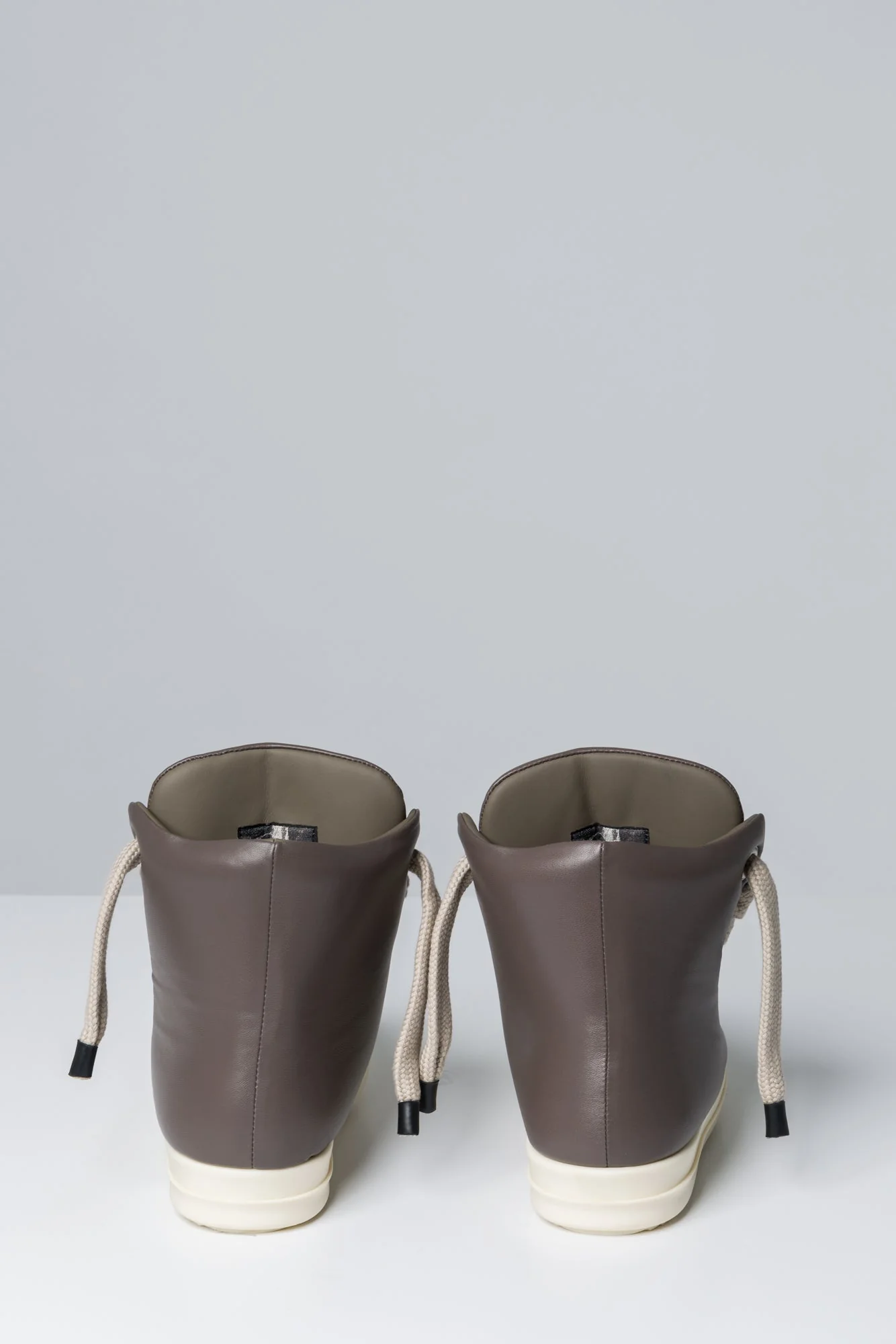 Rick Owens Jumbo Laced Padded Sneakers in Dust - Image 5