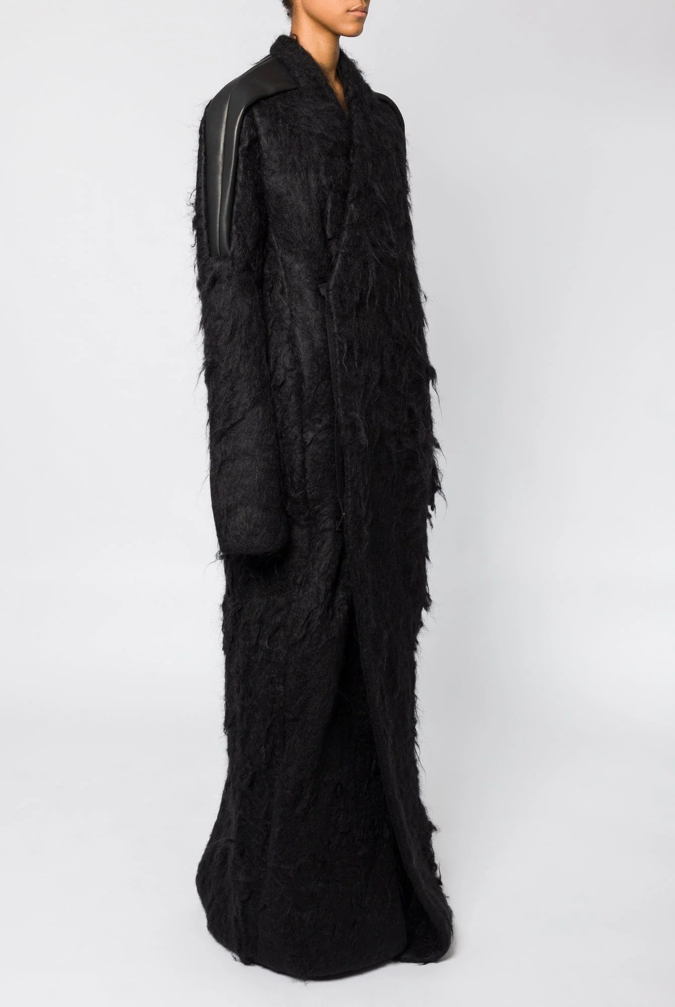 Rick Owens Officer Coat in Black - Image 2