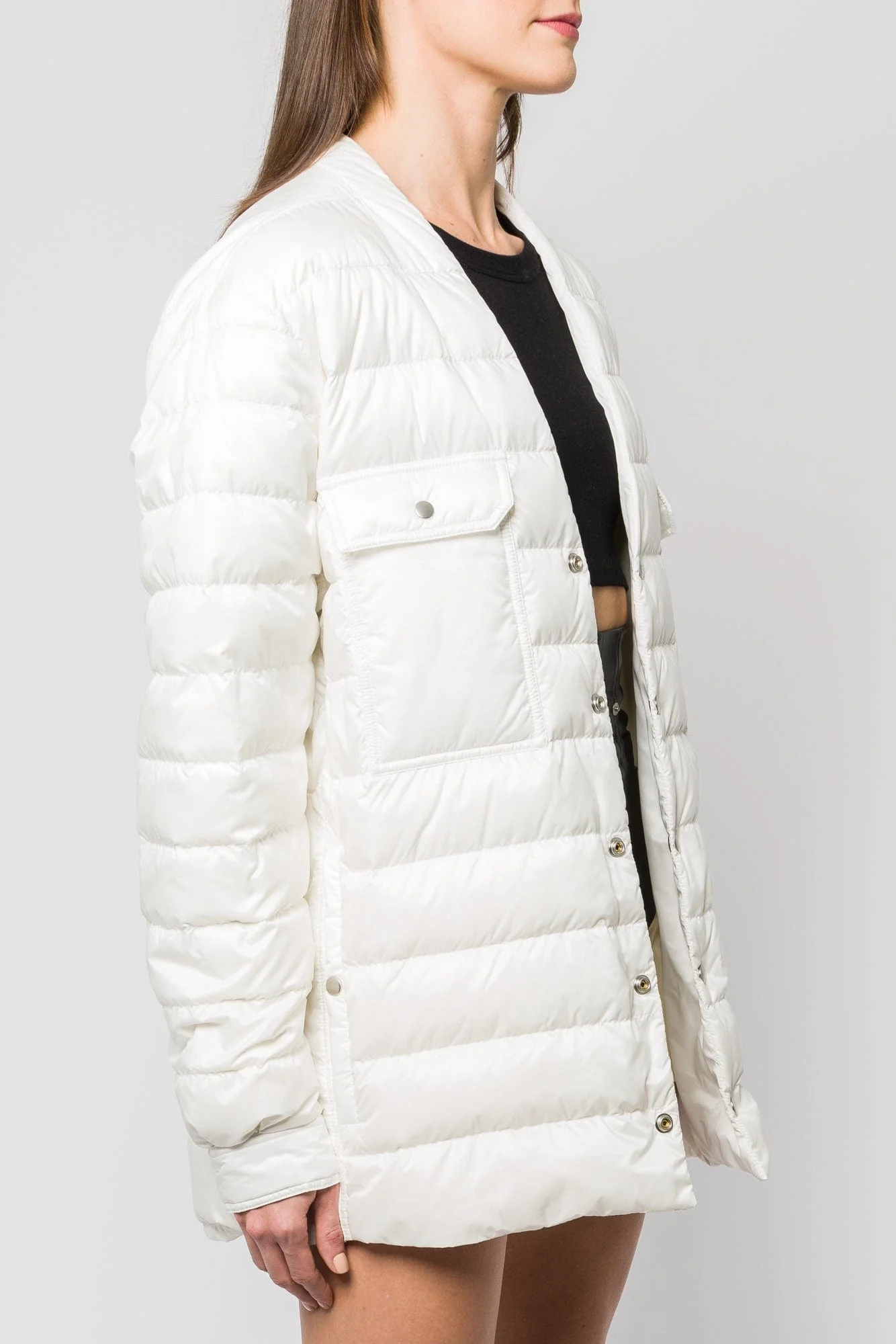 Rick Owens x Moncler Outershirt in Milk - Image 2