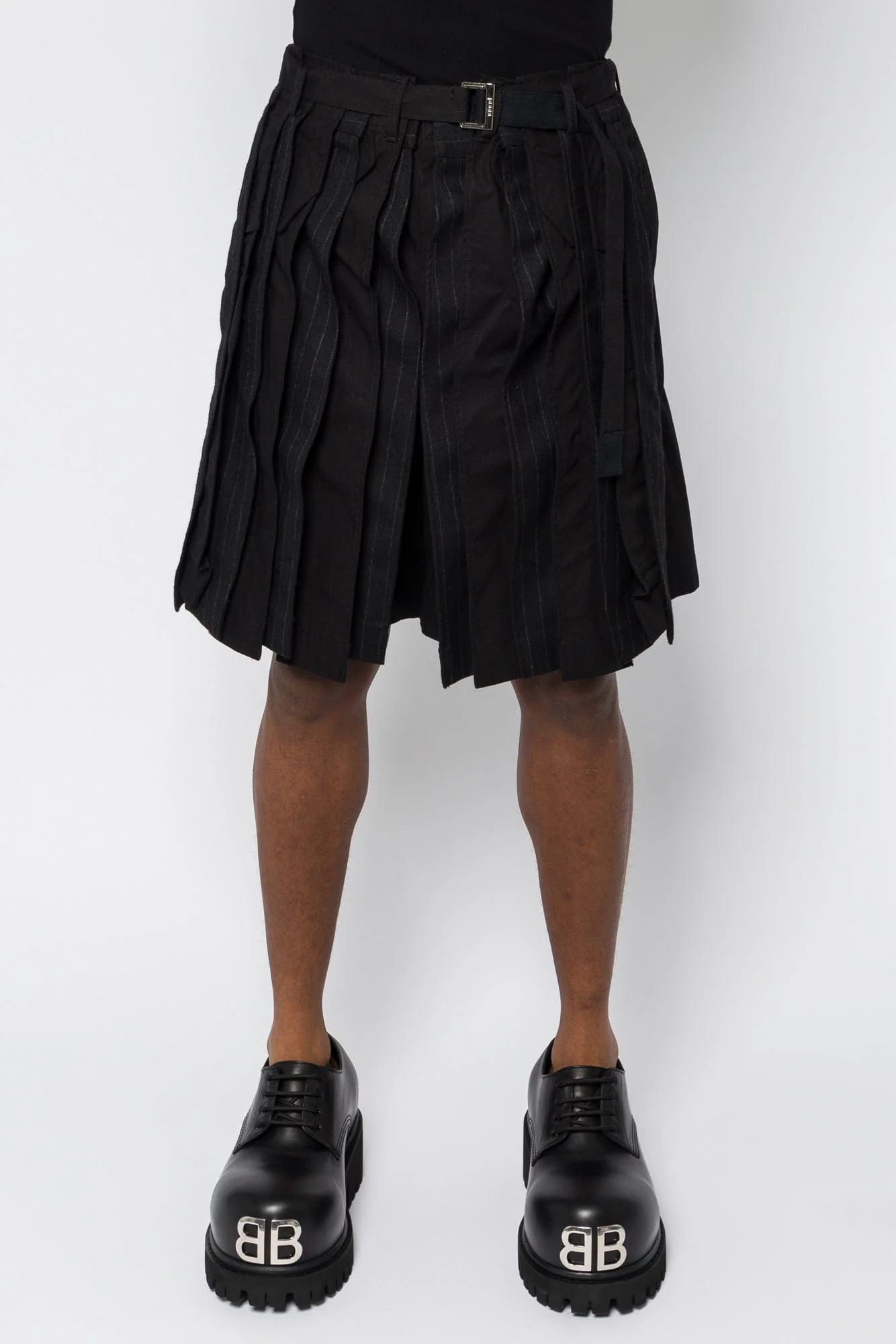 Sacai Chalk Stripe x Rip Stop Shorts