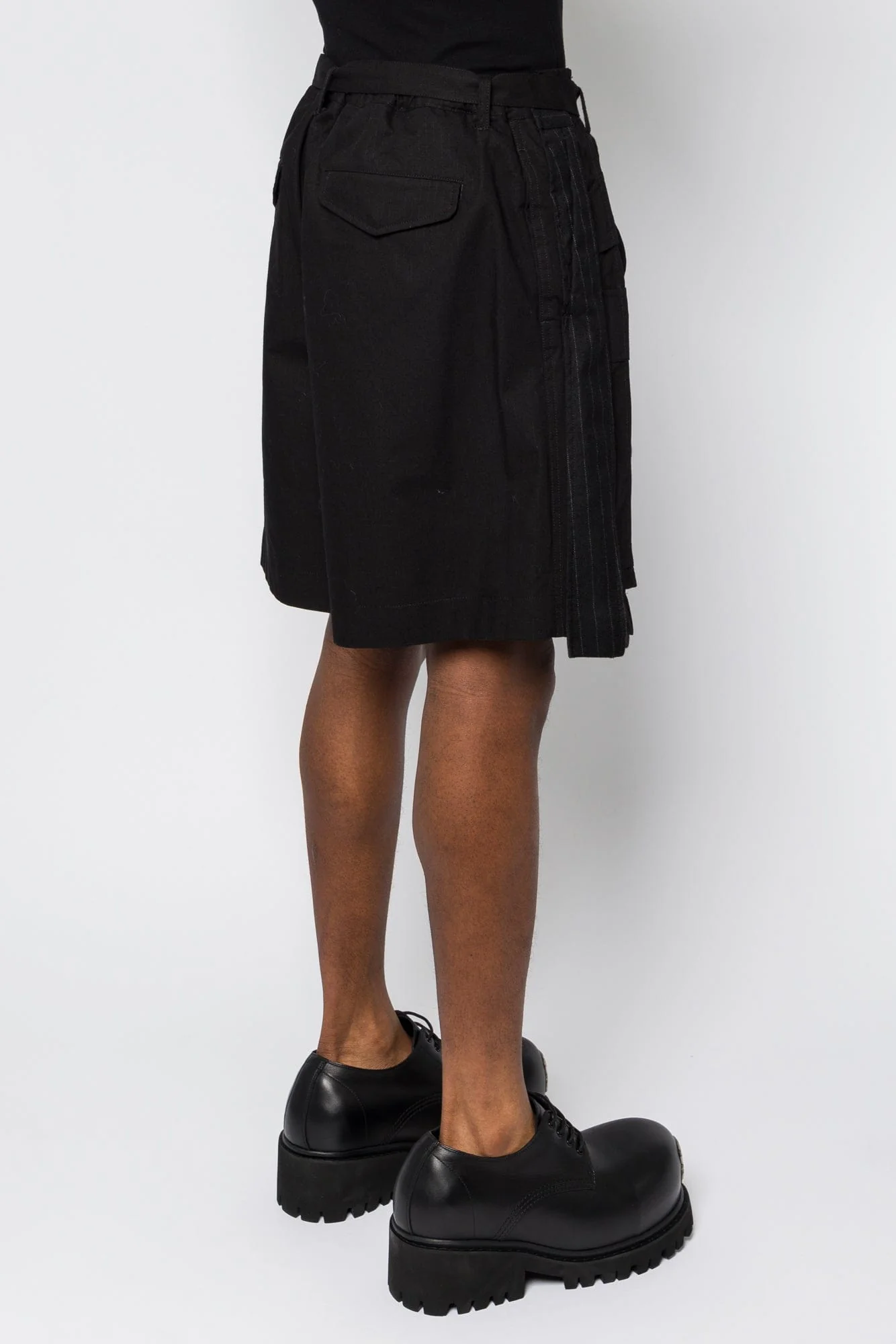 Sacai Chalk Stripe x Rip Stop Shorts - Image 3