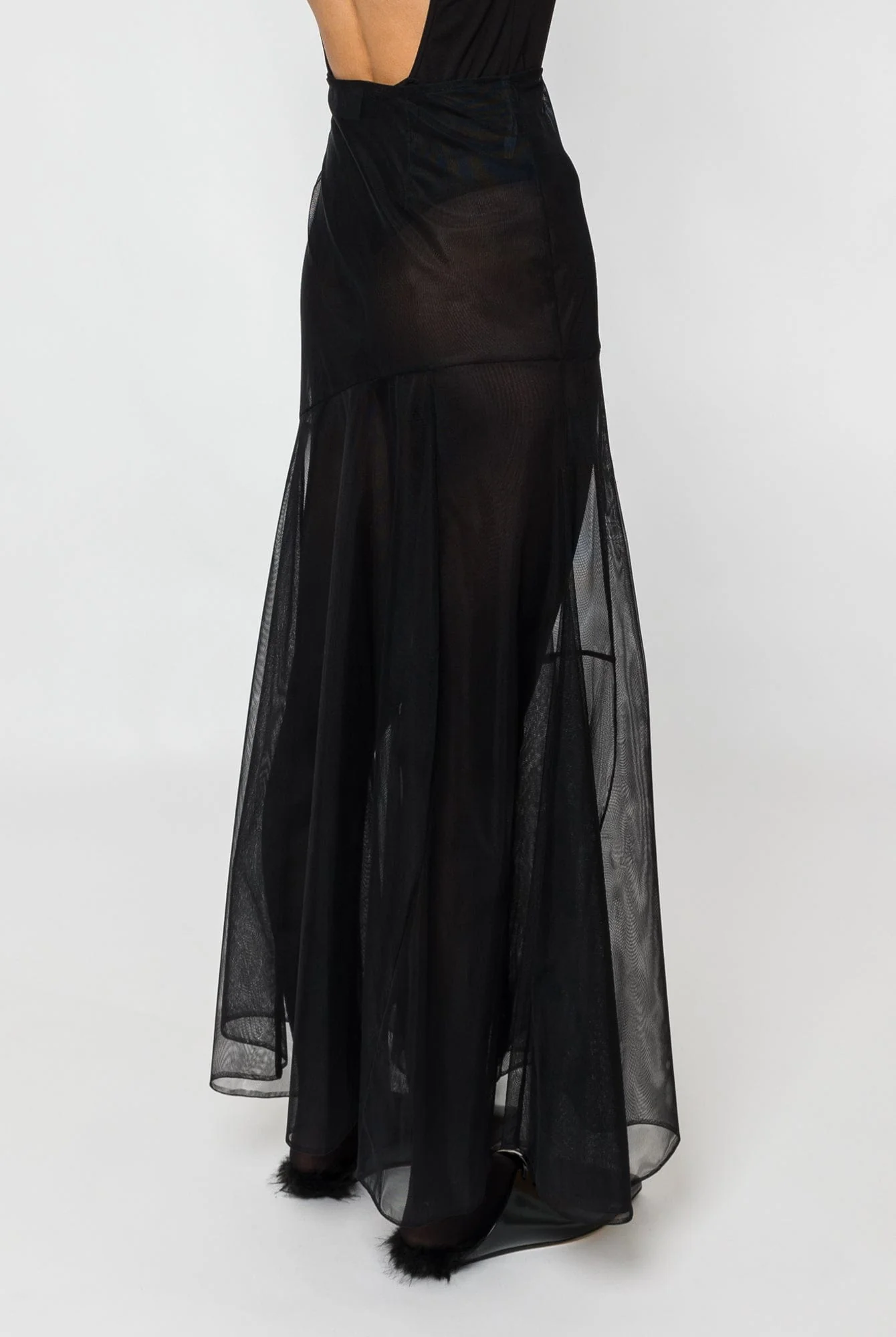 Simone Rocha Sheer Bias Cut Skirt - Image 3