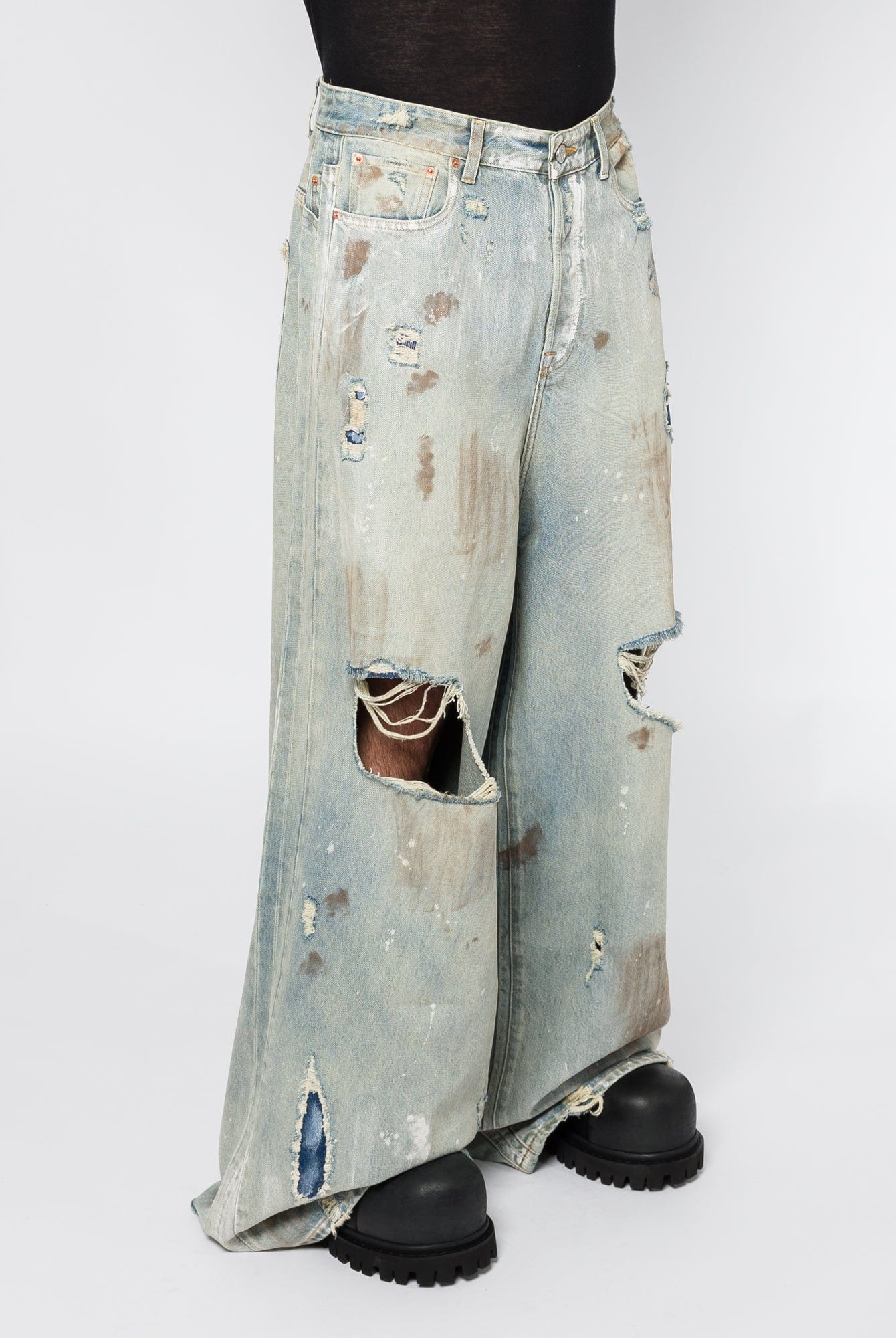 Vetements Trashed Big Shape Jeans - Image 2