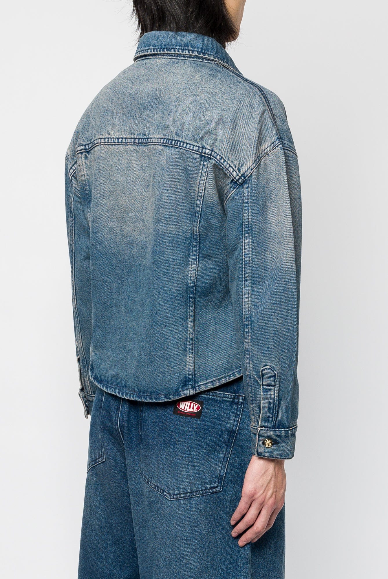 Willy Chavarria Shrunken Denim Jacket - Image 3