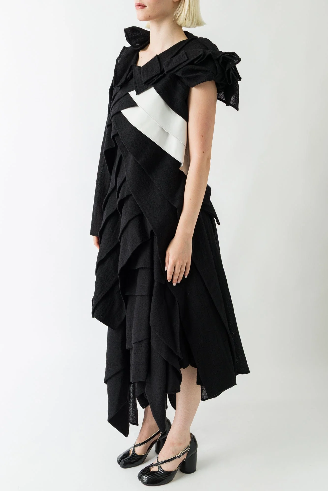Yohji Yamamoto Cross Pleated Dress - Image 2