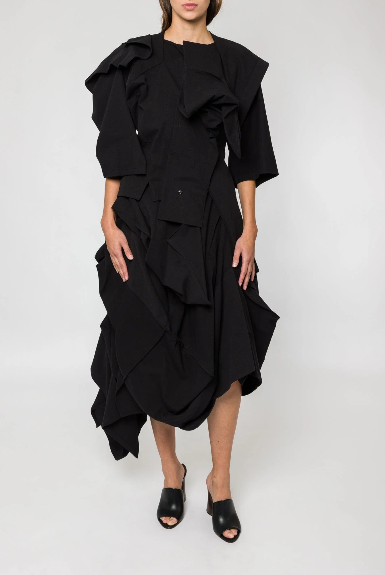 Yohji Yamamoto Draped Sleeves Jacket - Image 4