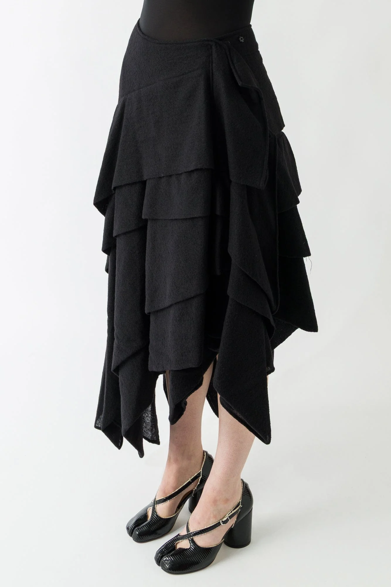 Yohji Yamamoto Tucked Stitch D Skirt - Image 2