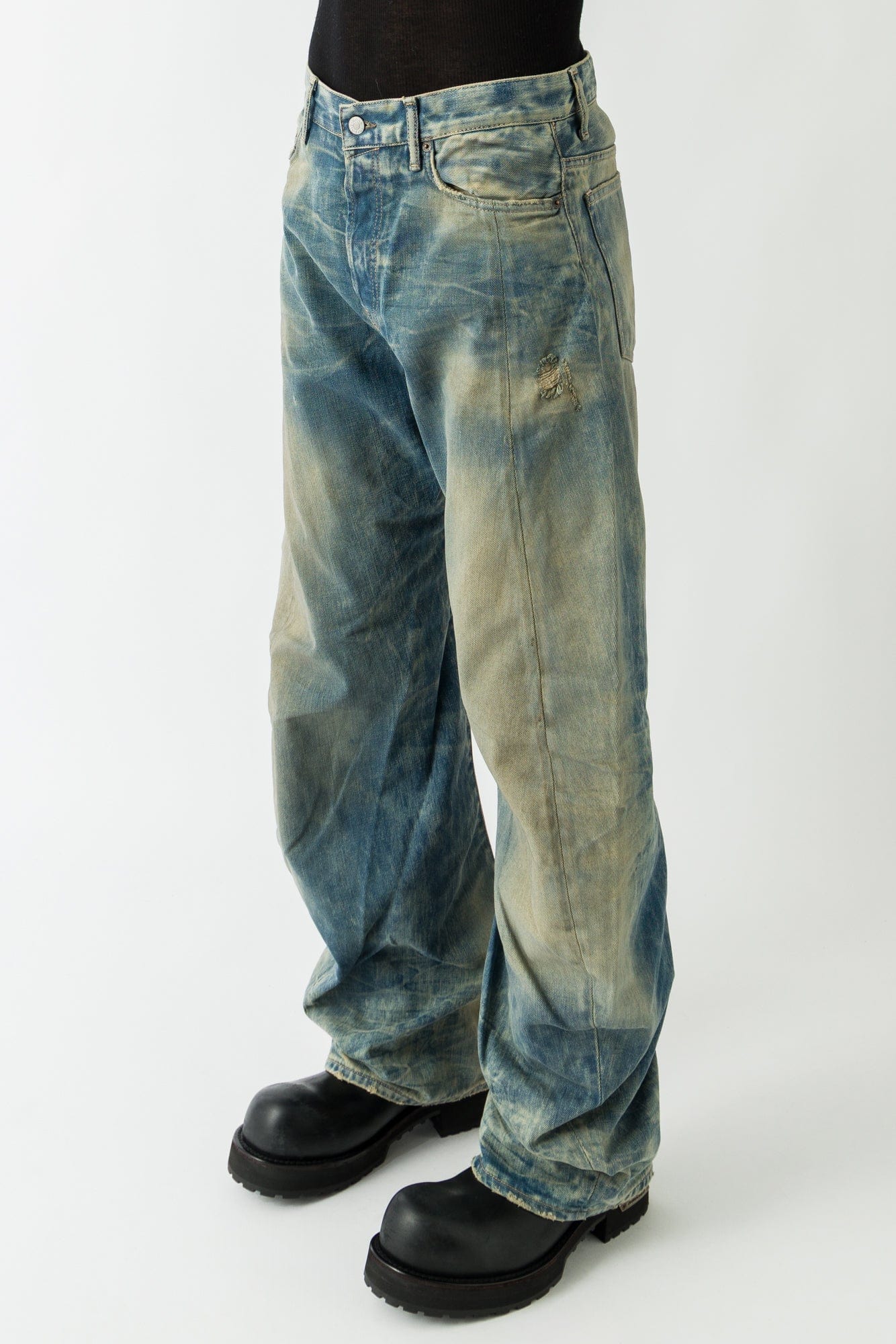 Acne Studios 2006M Goldmine Jeans in Mid Blue - Image 2