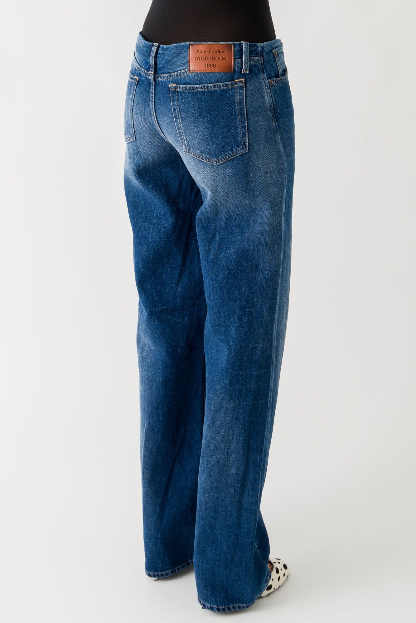 Acne Studios Baggy Jeans In Mid Blue - Image 3