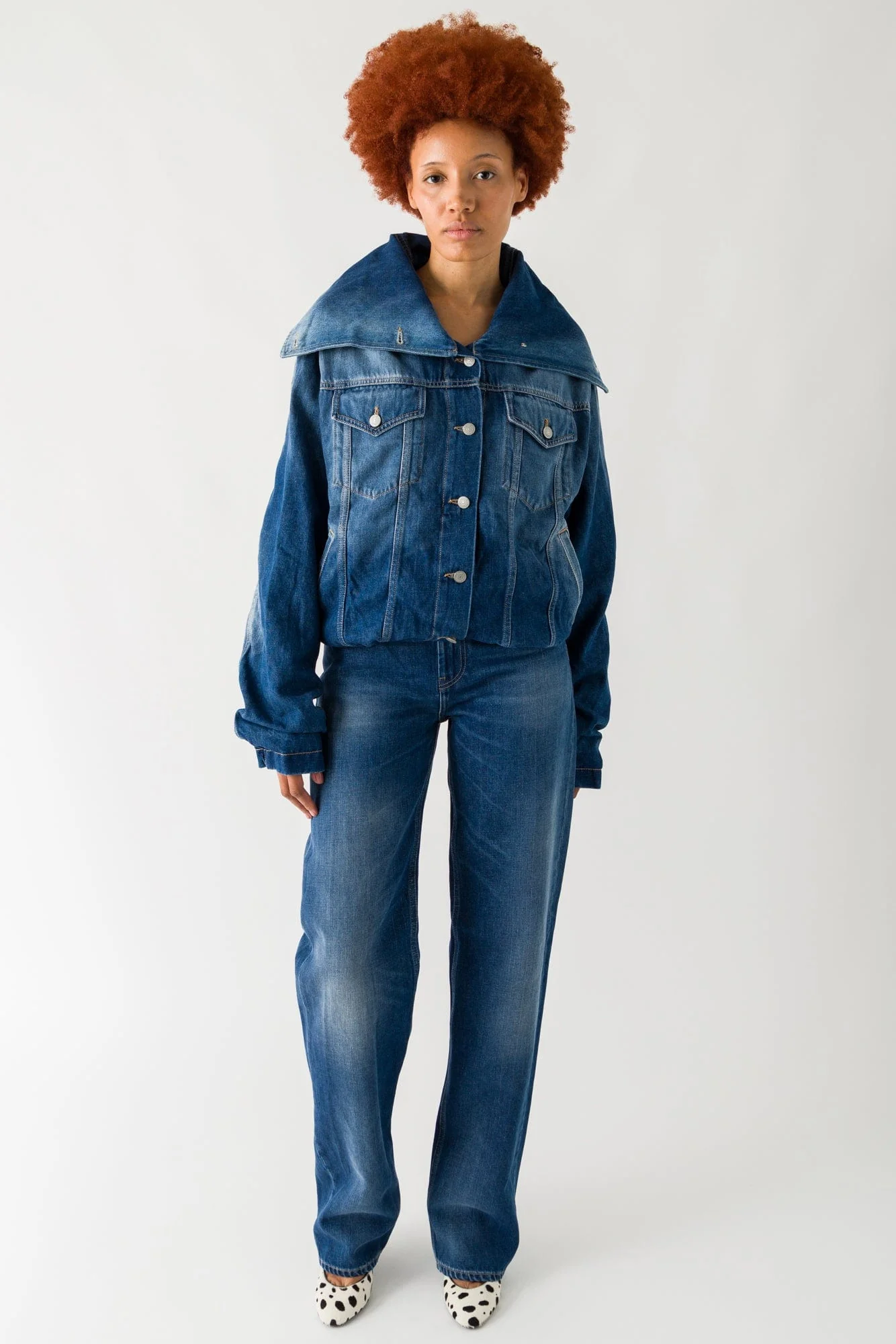 Acne Studios Baggy Jeans In Mid Blue - Image 4