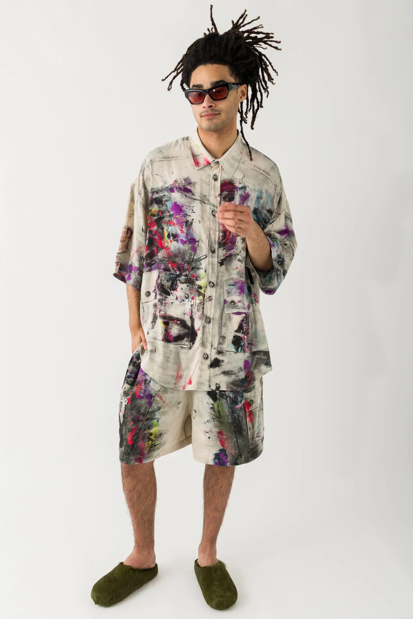 Acne Studios Shorts in Multicolor - Image 4