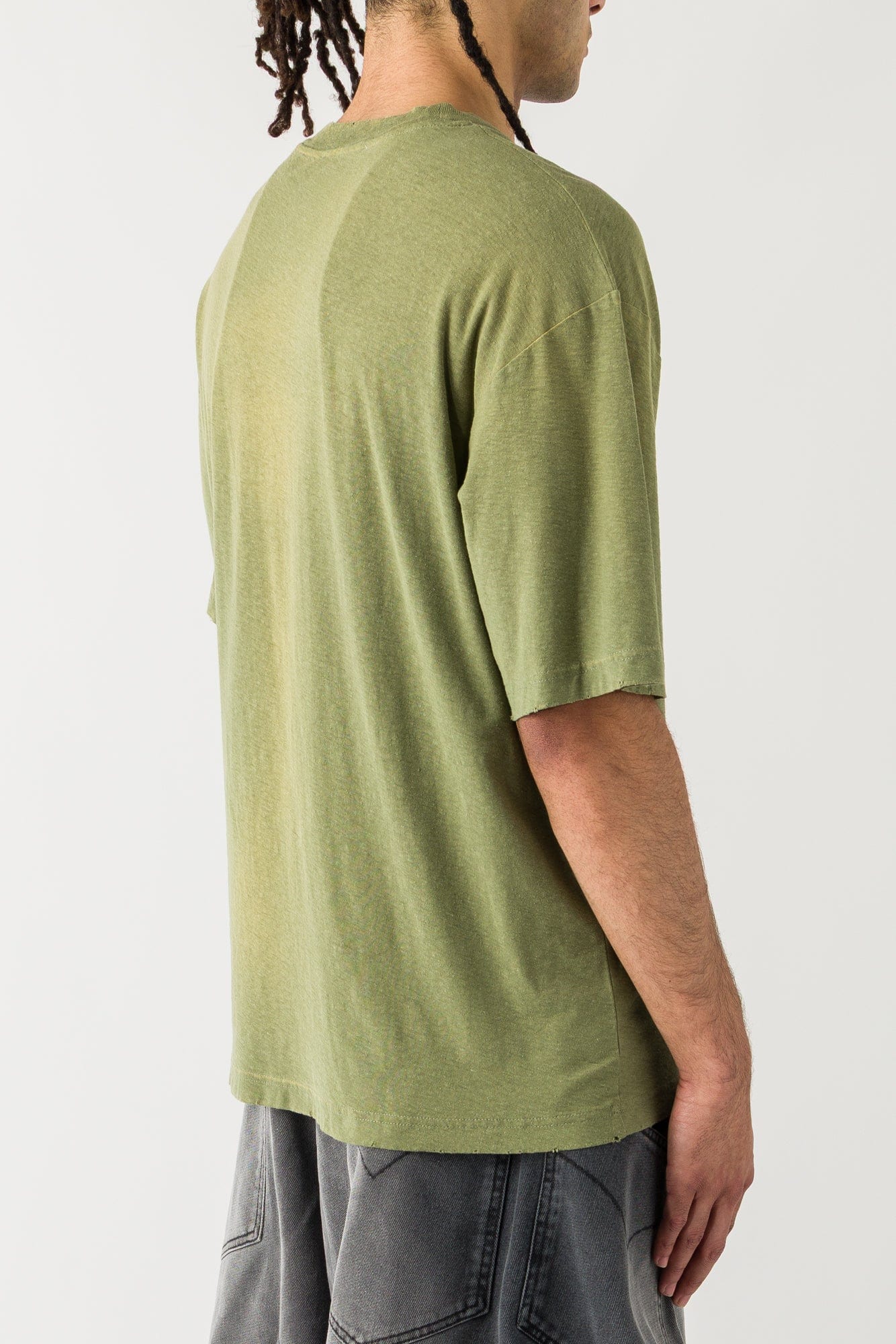 Acne Studios  Stockholm tee in Olive Green - Image 3