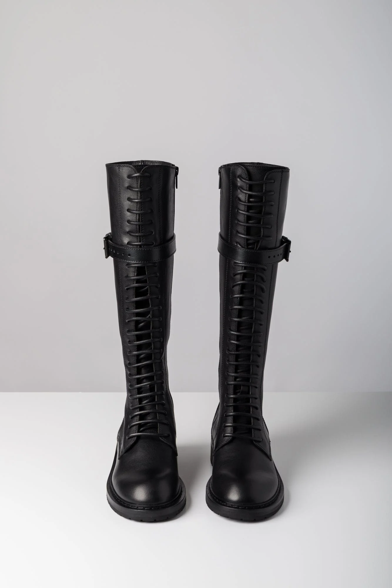 Ann Demeulemeester Danny Lace Up Boots In Black - Image 3