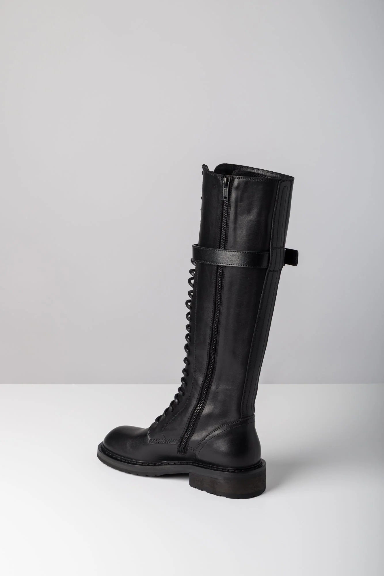 Ann Demeulemeester Danny Lace Up Boots In Black - Image 4