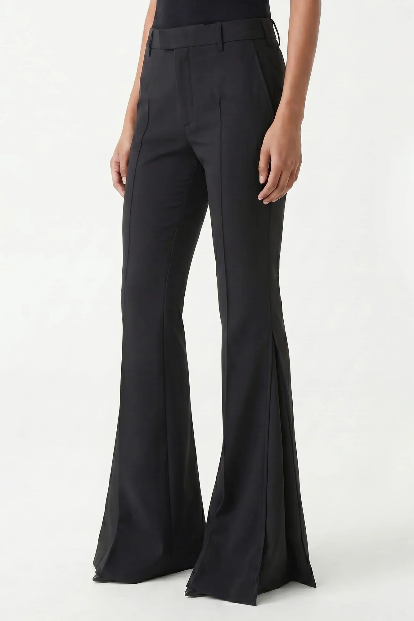 Ann Demeulemeester Fie Bootcut Trousers In Black - Image 2