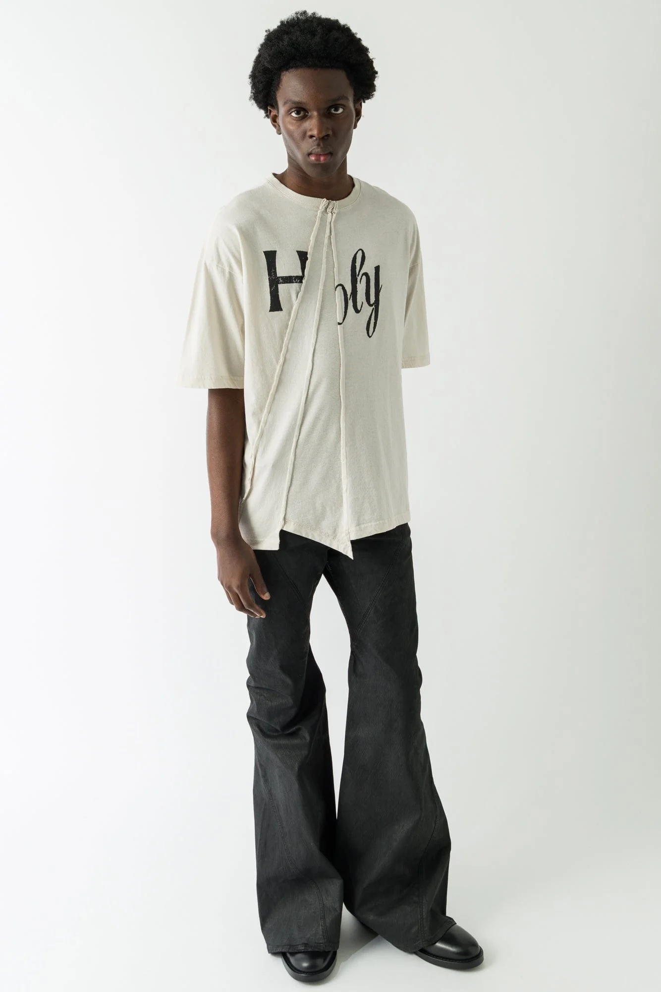 Ann Demeulemeester Frieke Printed T-shirt In Ivory - Image 4