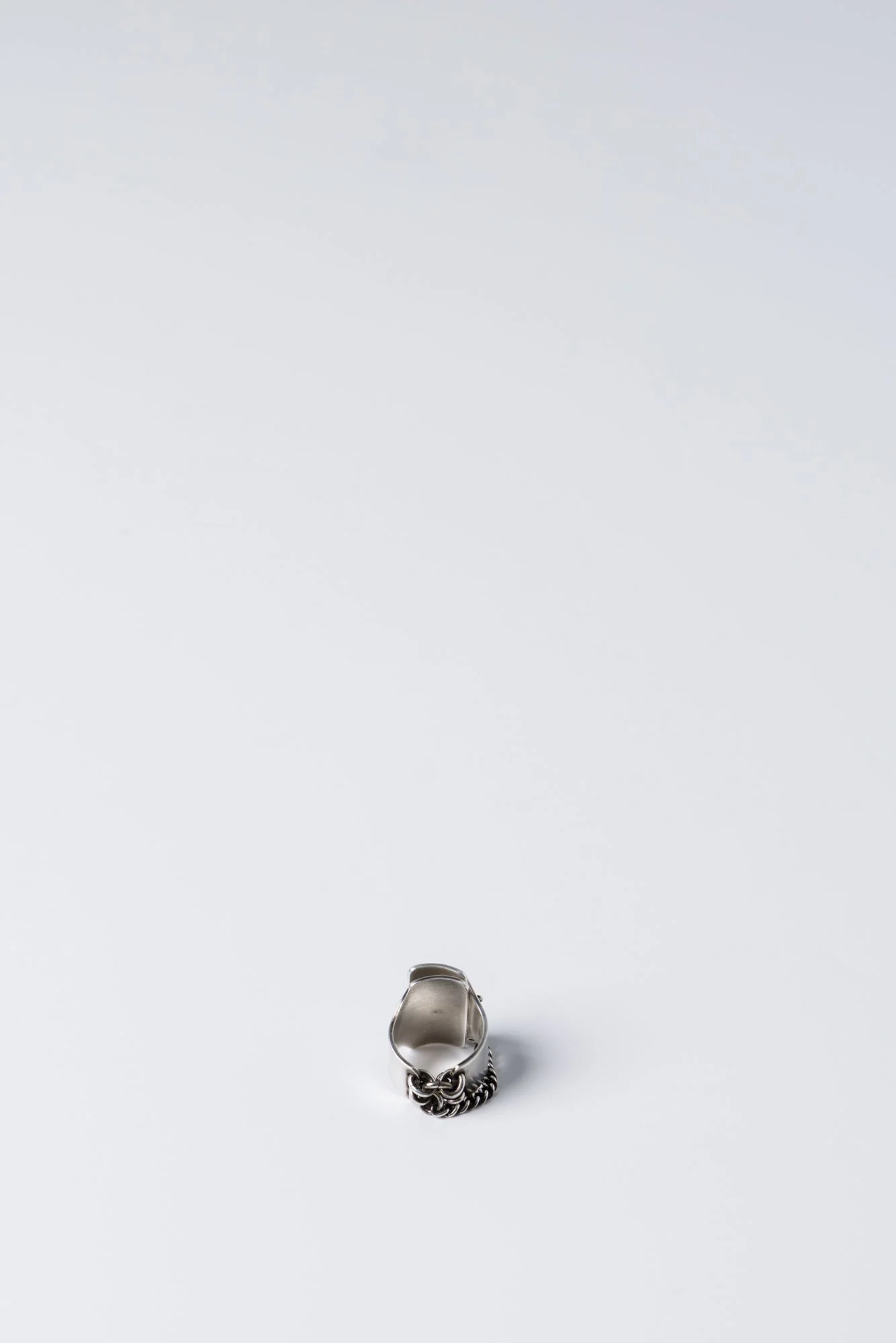 Ann Demeulemeester Martine Lockring In Antique Silver - Image 4