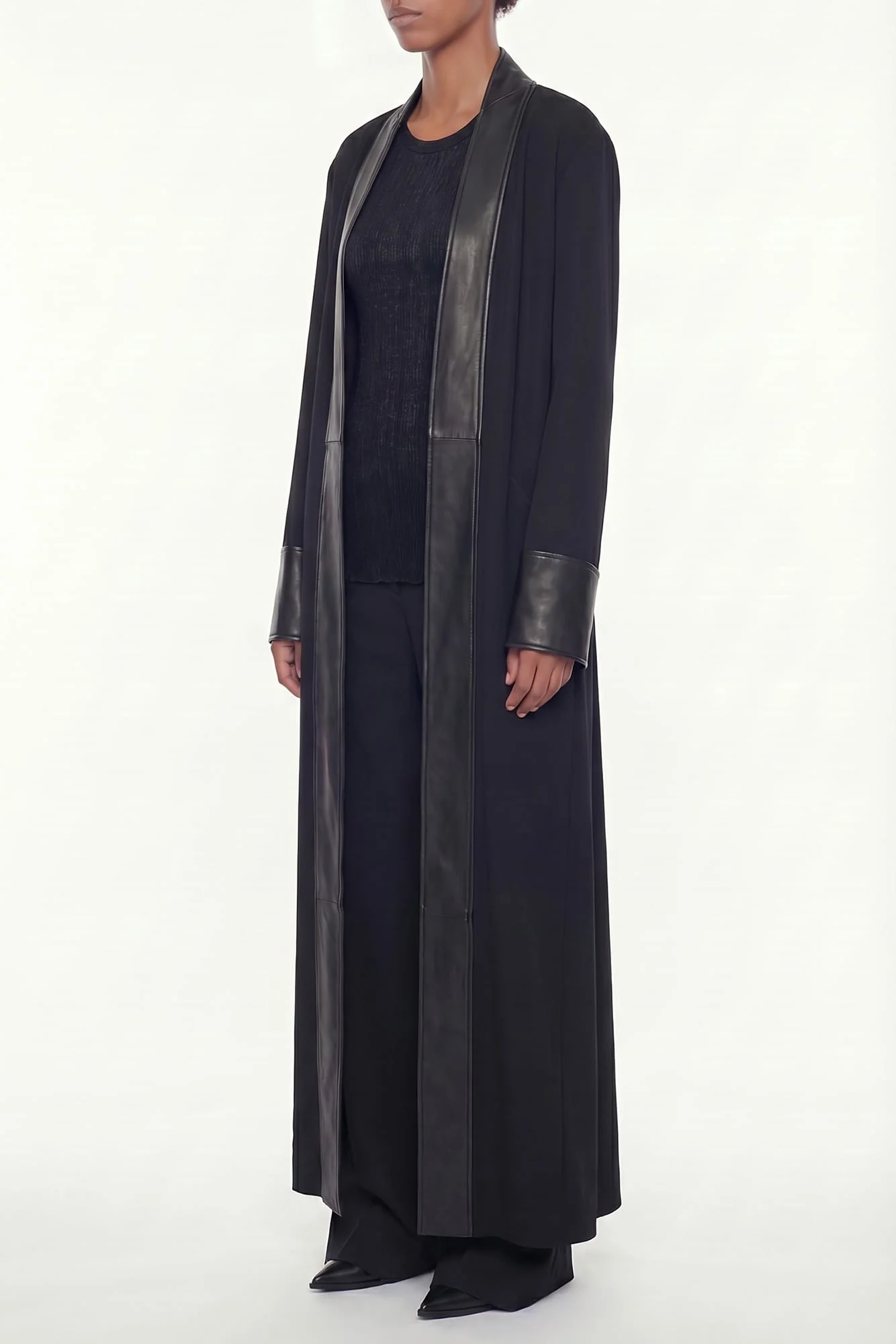 Ann Demeulemeester Melia Deconstructed Coat In Black - Image 2