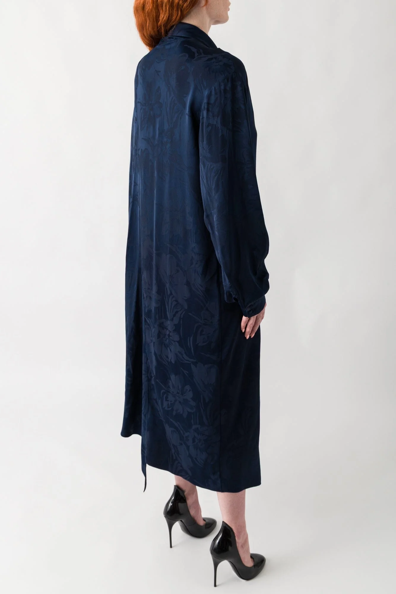 Balenciaga Flower Jacquard Scarf Dress - Image 3