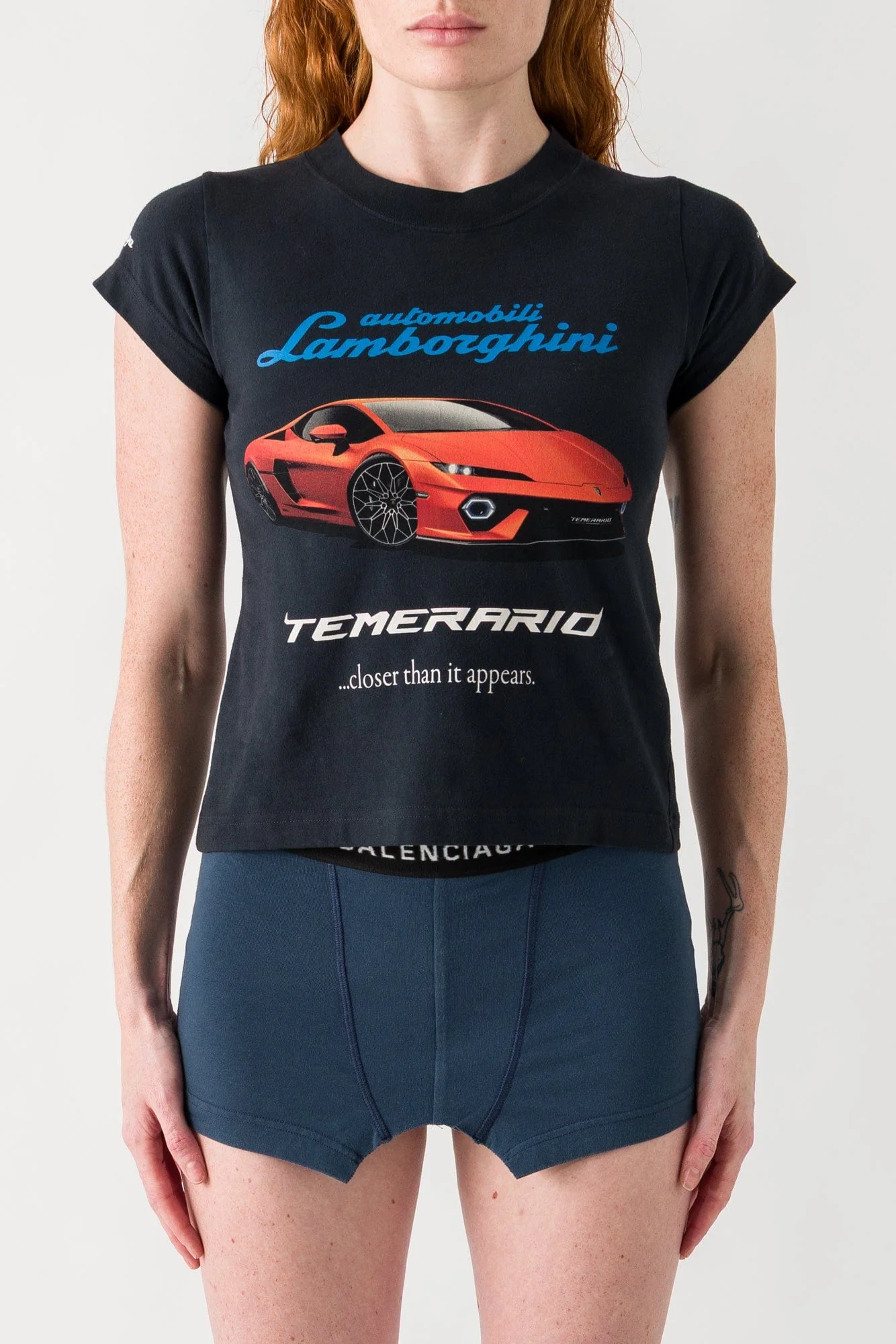 Balenciaga Lamborghini Shrunken T-Shirt
