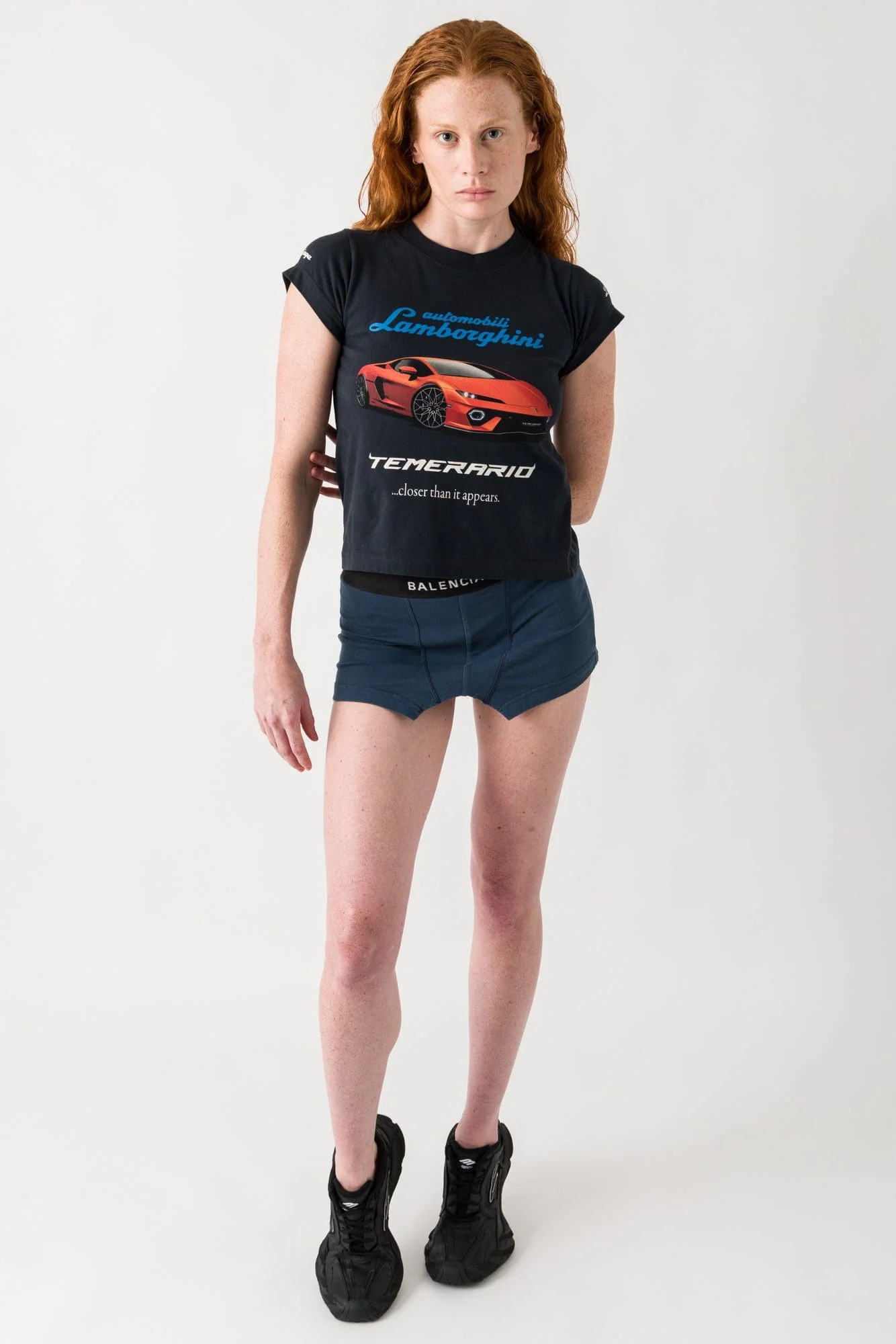 Balenciaga Lamborghini Shrunken T-Shirt - Image 4